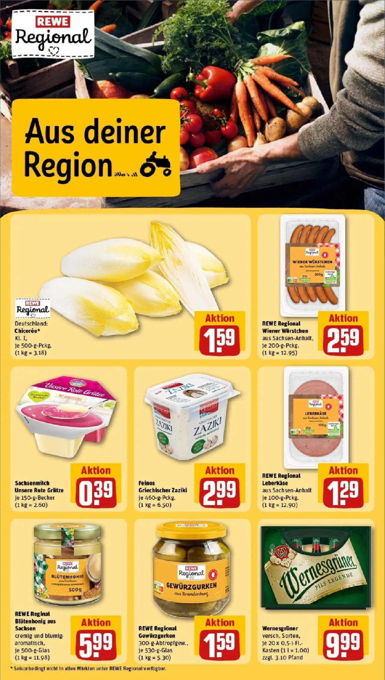 Rewe prospekt Pulsnitz	 - gültig ab dem 15.06.2025 | Seite: 15 | Produkte: Wiener wurstchen, Pils, Wernesgruner, Leberkase