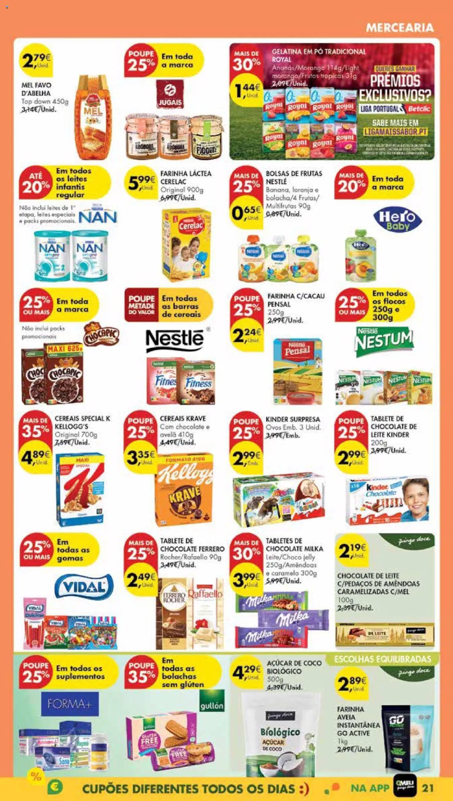 Pingo Doce Poupe Esta Semana Madeira │ válido de 25.11.2025 | Página: 21 | Produtos: Amêndoas, Top, Leite, Chocolate