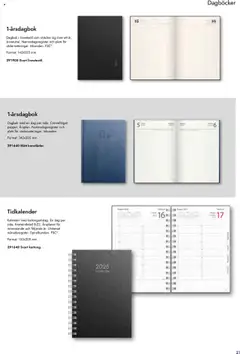 Lyreco - Almanackor och kalendrar 2025 - Förhandsvisning av reklamblad från butik Lyreco aktuell från 27.08.2024 | Sida: 21 | Produkter: Kalender