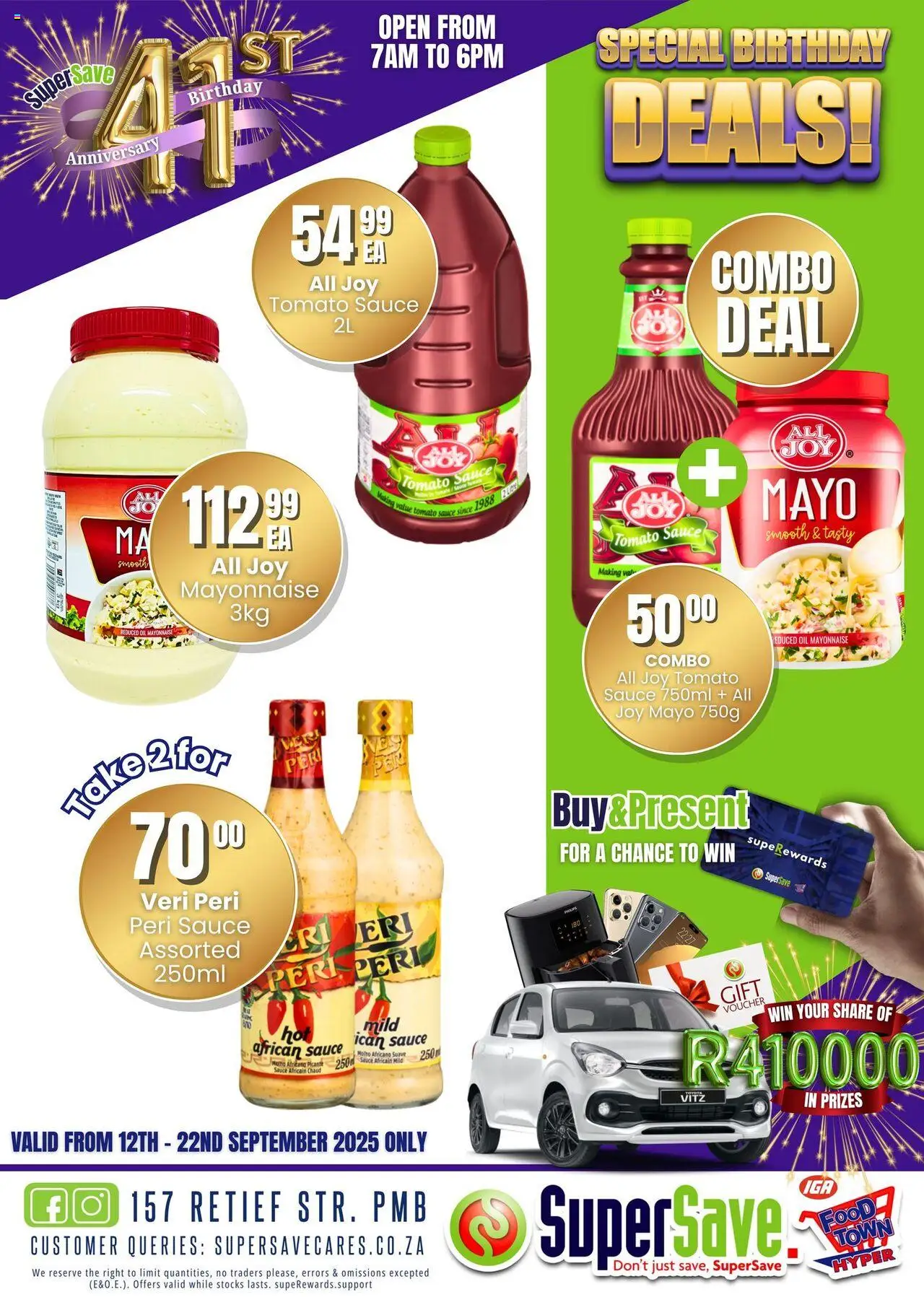 New Super Save catalogue – valid from 16.09.2025 | Page: 22 | Products: Oil, Tomato sauce, Mayonnaise, Sauce