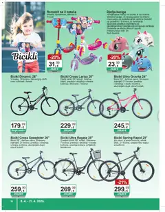 KTC - Katalog igračke i tekstil - Pregled kataloga iz trgovine KTC, vrijedi od 08.04.2026 | Stranica: 11 | Proizvodi: Bicikl, Kaciga, Romobil