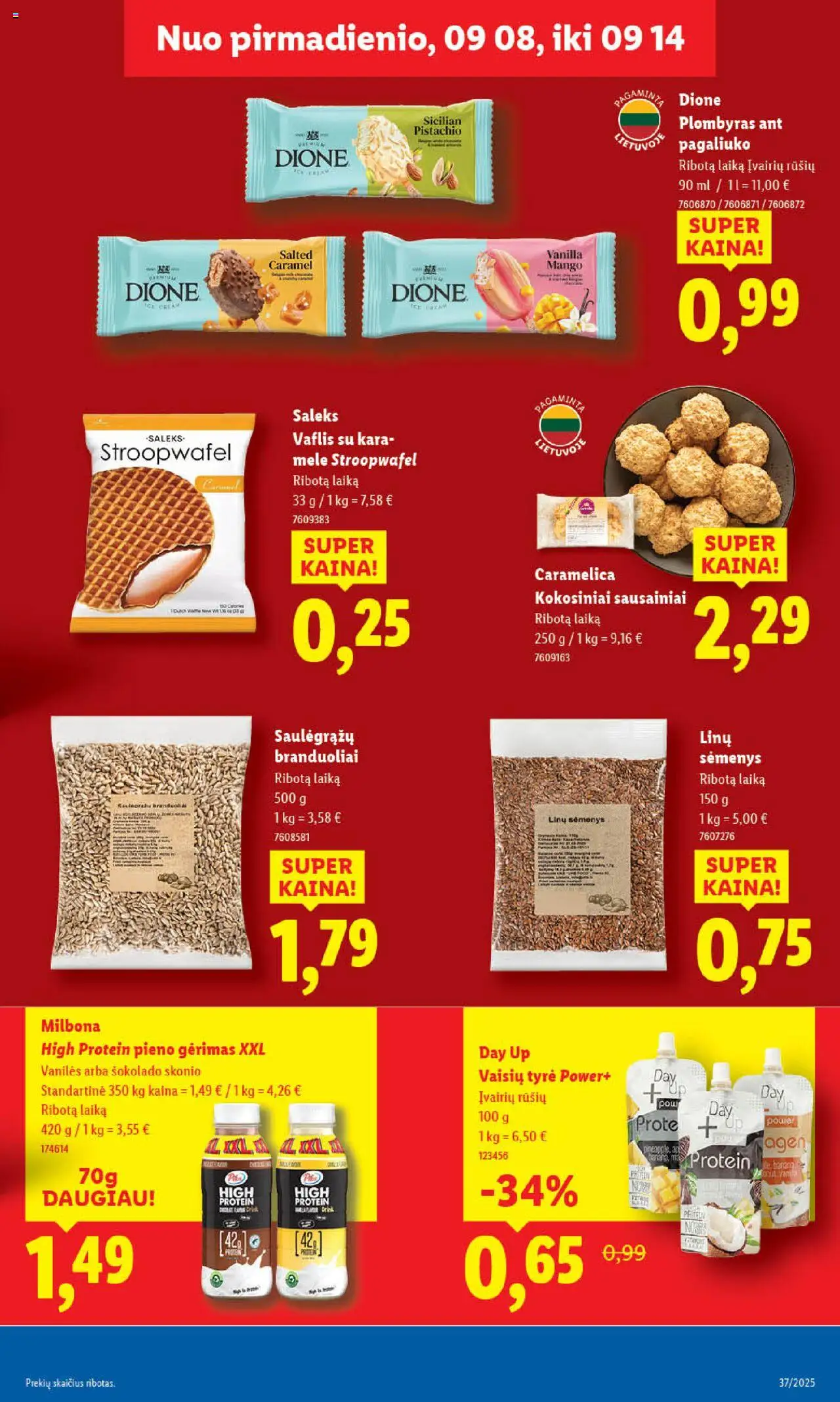LIDL akcijos nuo 08.09.2025 | Puslapis: 33 | Prekių: Sausainiai, Tyrė, Plombyras