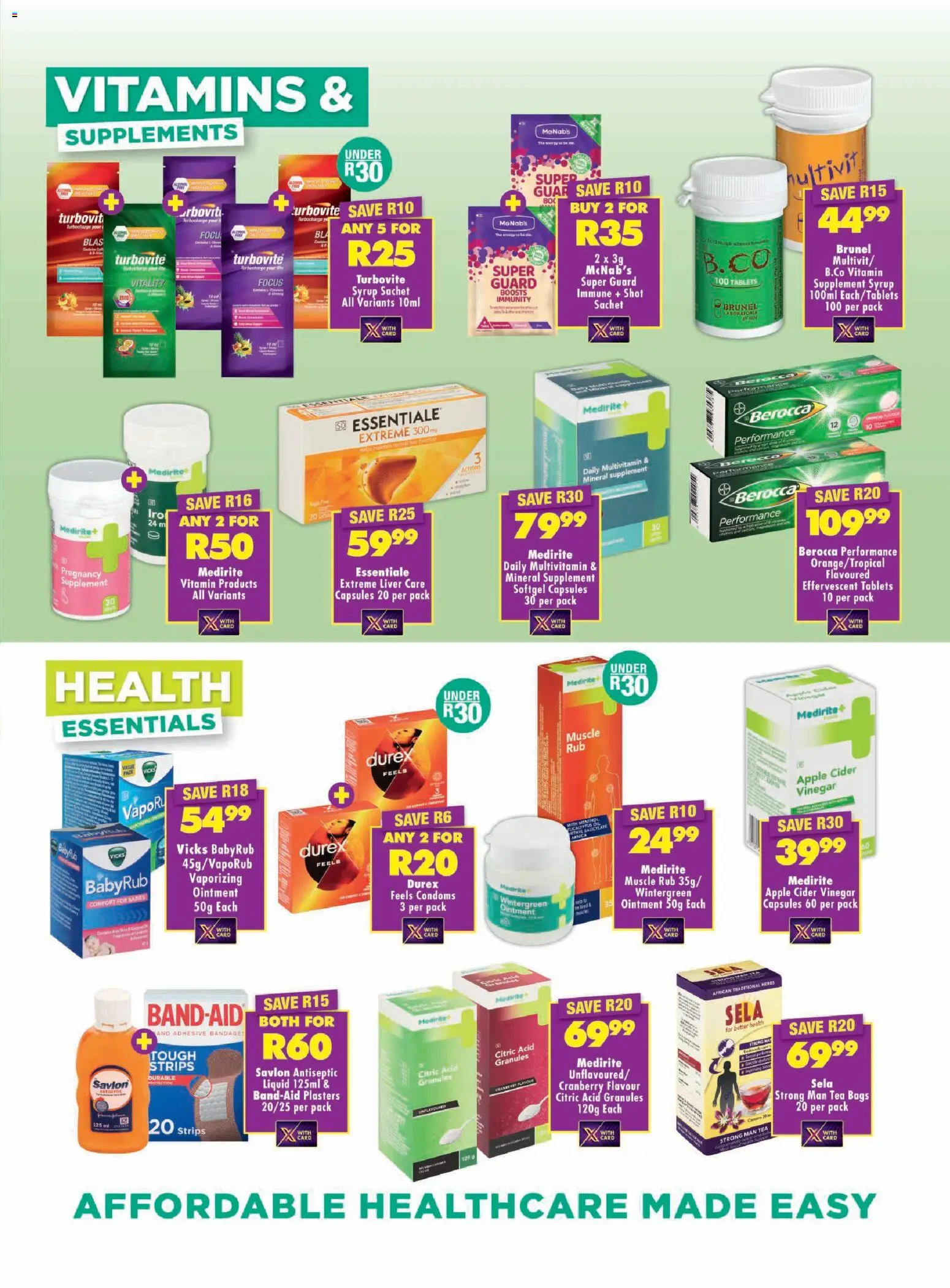 New Shoprite catalogue – valid from 20.11.2025 | Page: 3 | Products: Vinegar, Adhesive, Syrup, Supplements