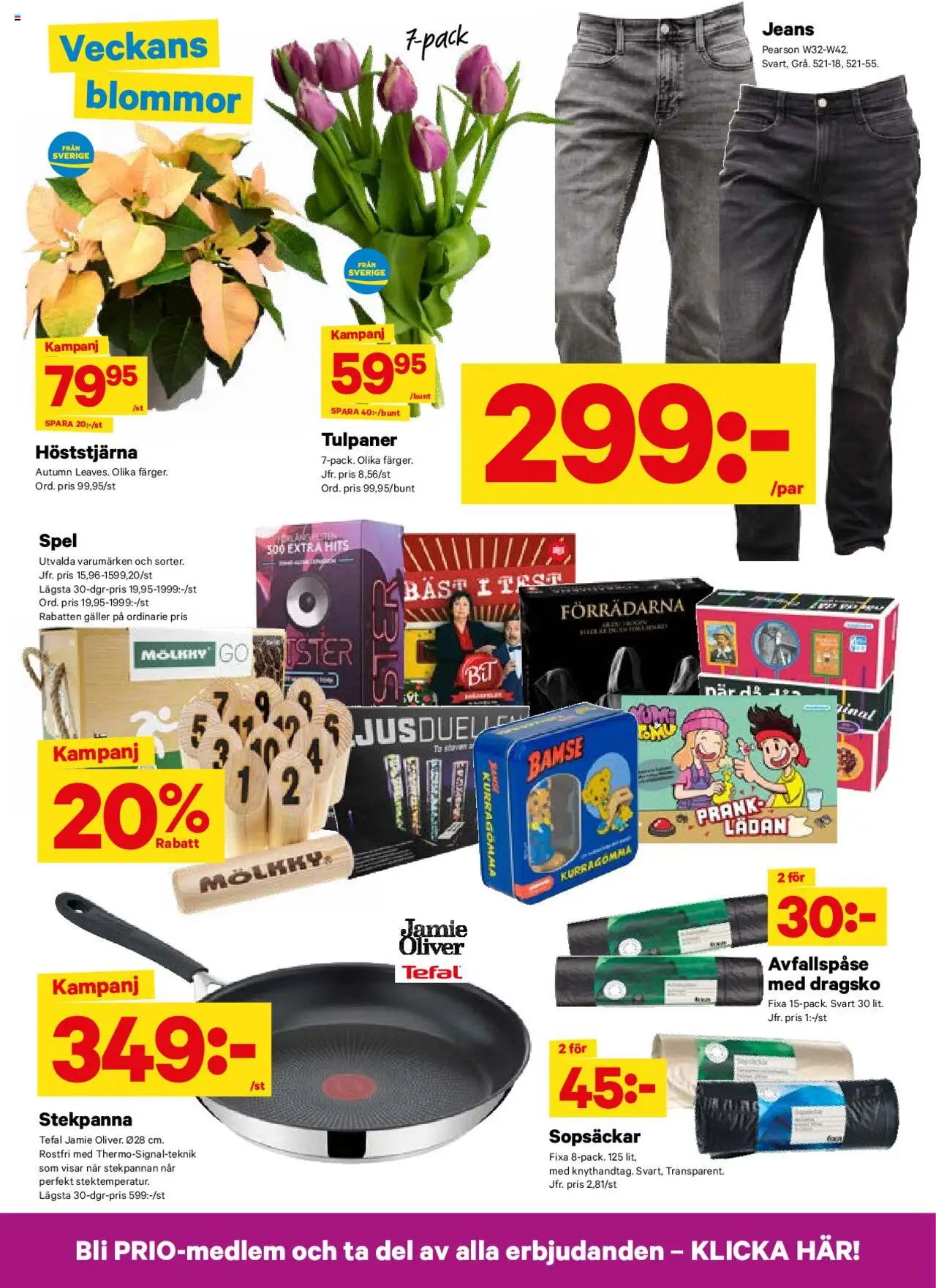 City Gross reklamblad aktuell från 22.09.2025 | Sida: 11 | Produkter: Oliver, Galler, Jeans, Spel