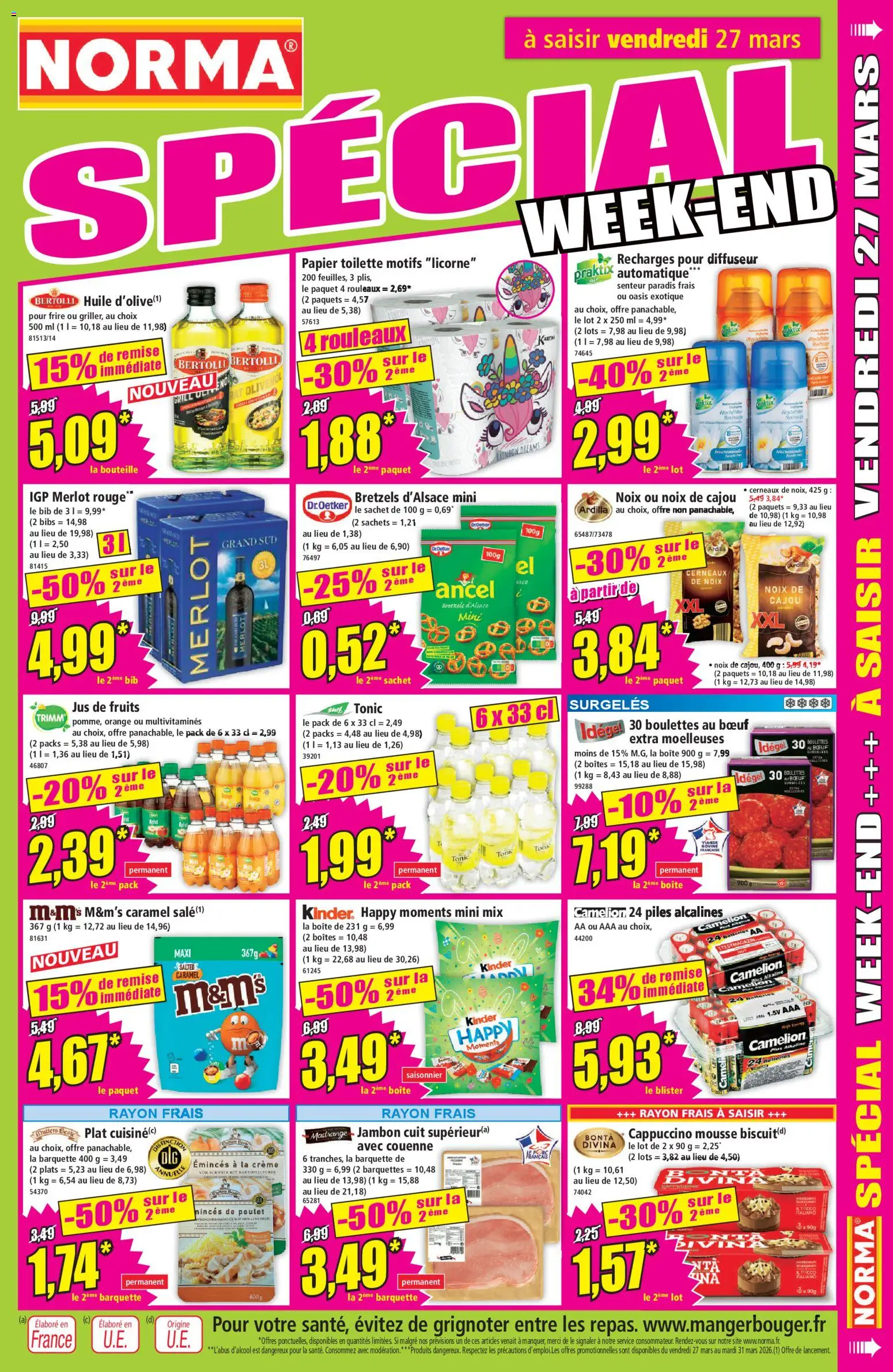 {H1} | Page: 13 | Produits: Orange, Jambon, Jus, Noix