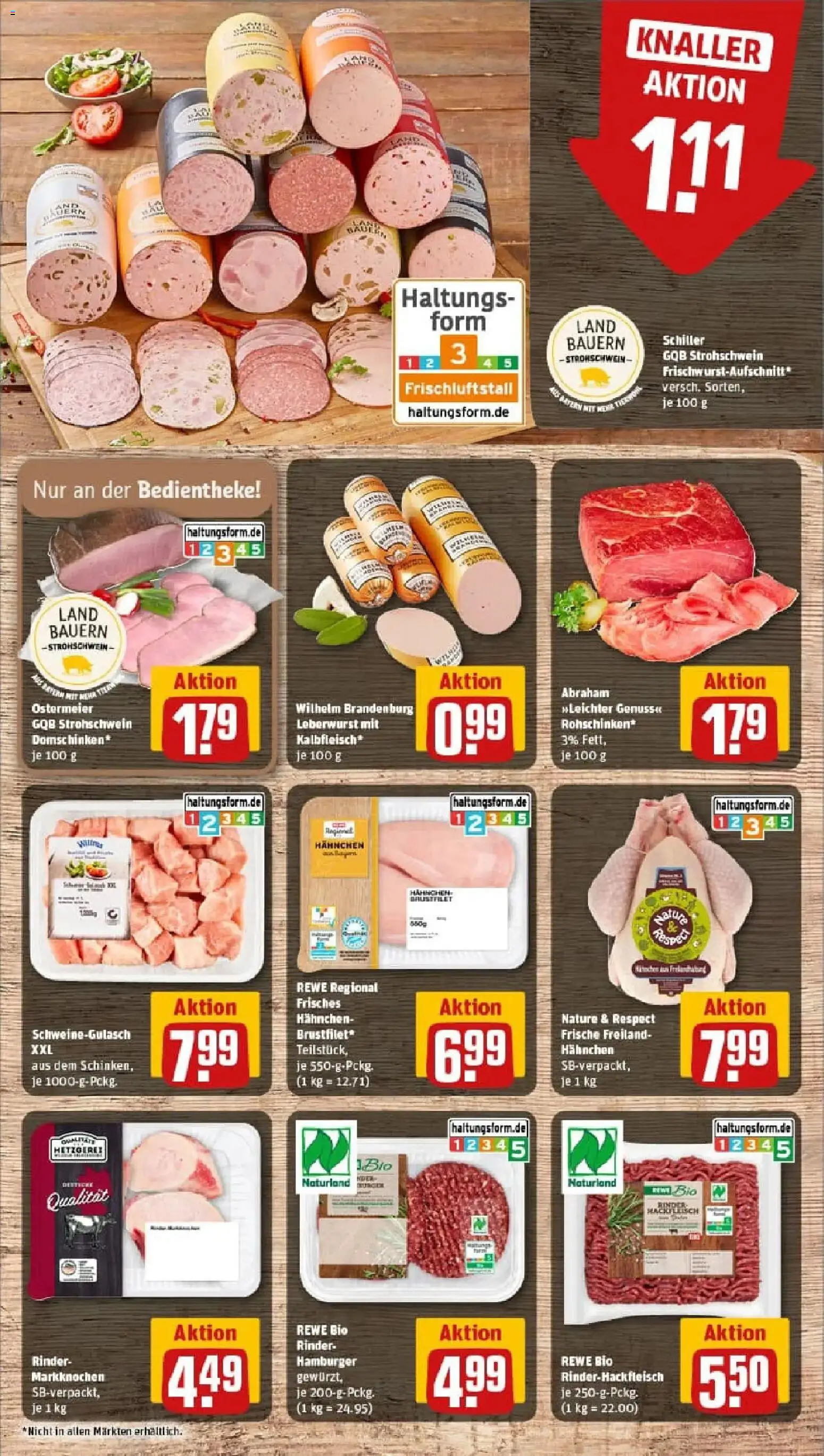 Rewe prospekt Haar / Gronsdorf	 – gültig ab 26.01.2026 | Seite: 8 | Produkte: Schweinegulasch, Hahnchen, Burger