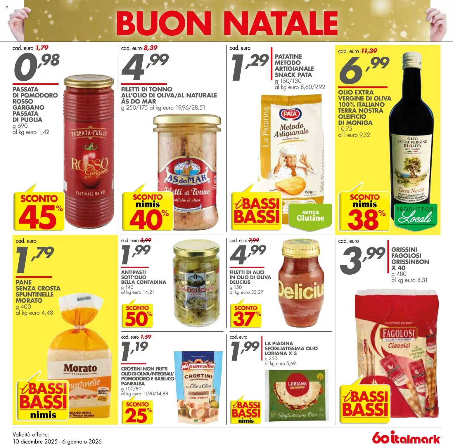 Volantino Italmark del 10.12.2025 | Pagina: 23 | Prodotti: Pomodoro, Basilico, Piadina, Olio di Oliva