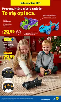 Pogląd oferty "Lidl Katalog zabawek" - ważna od 03.11.2025 | Strona: 13 | Produkty: USB, Baterie