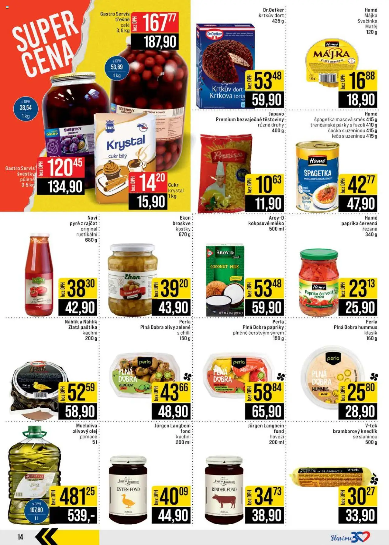 Jip leták - Brno, Ostrava, Praha od 04.06.2025 | Strana: 14 | Produkty: Olivový olej, Hummus, Hovězí, Paprika červená
