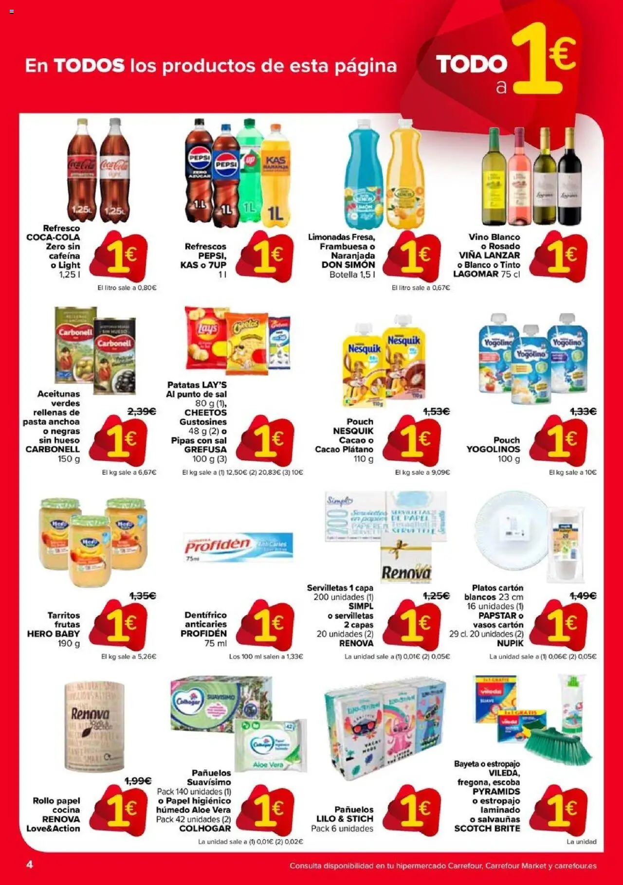 Carrefour folleto │ válido desde el 11.09.2025 | Página: 4 | Productos: Escoba, Papel higienico, Cocina, Anchoa