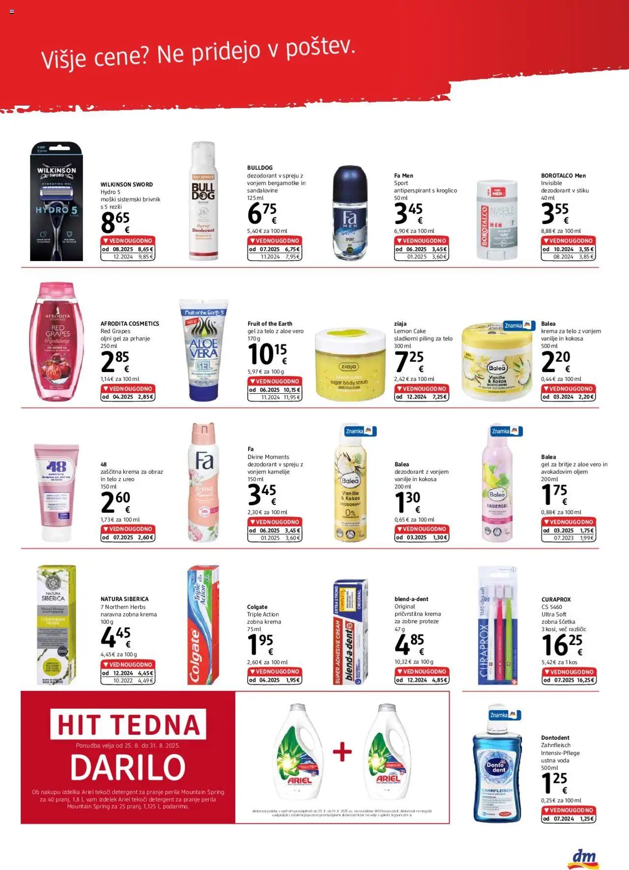 DM Drogerie Markt katalog ekspres │ velja od 18.08.2025 | Stran: 3 | Izdelki: Gel za britje, Piling za telo, Krema, Deodorant