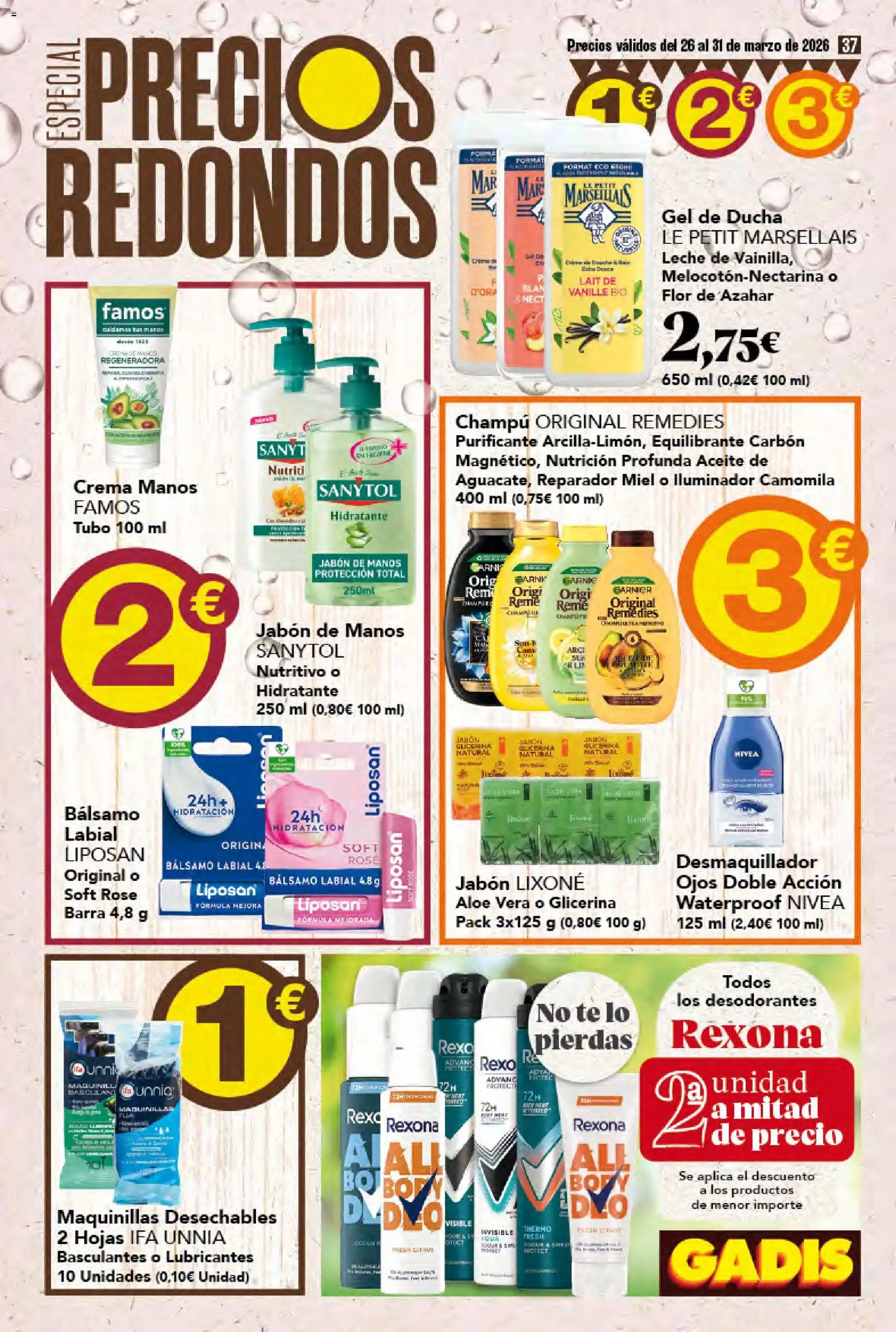 Gadis folleto │ válido desde el 26.03.2026 | Página: 37 | Productos: Ψηφιακή κάμερα, Té, Bálsamo labial, Ducha