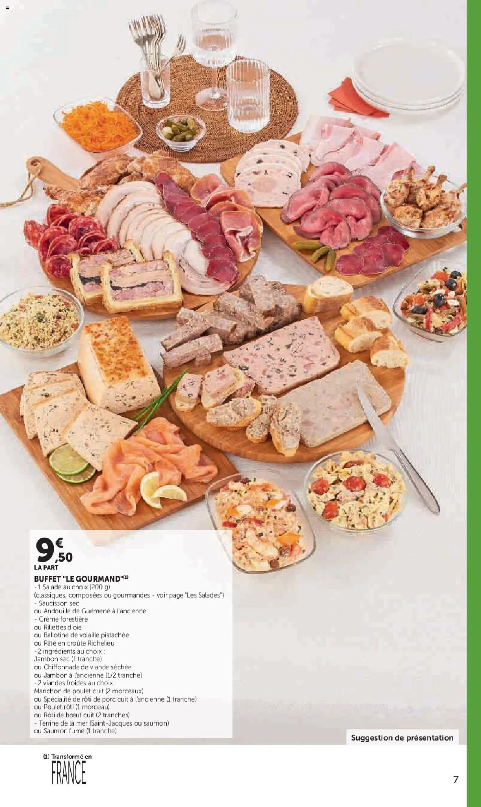 {H1} | Page: 7 | Produits: Saucisson sec, Buffet, Jambon, Viande
