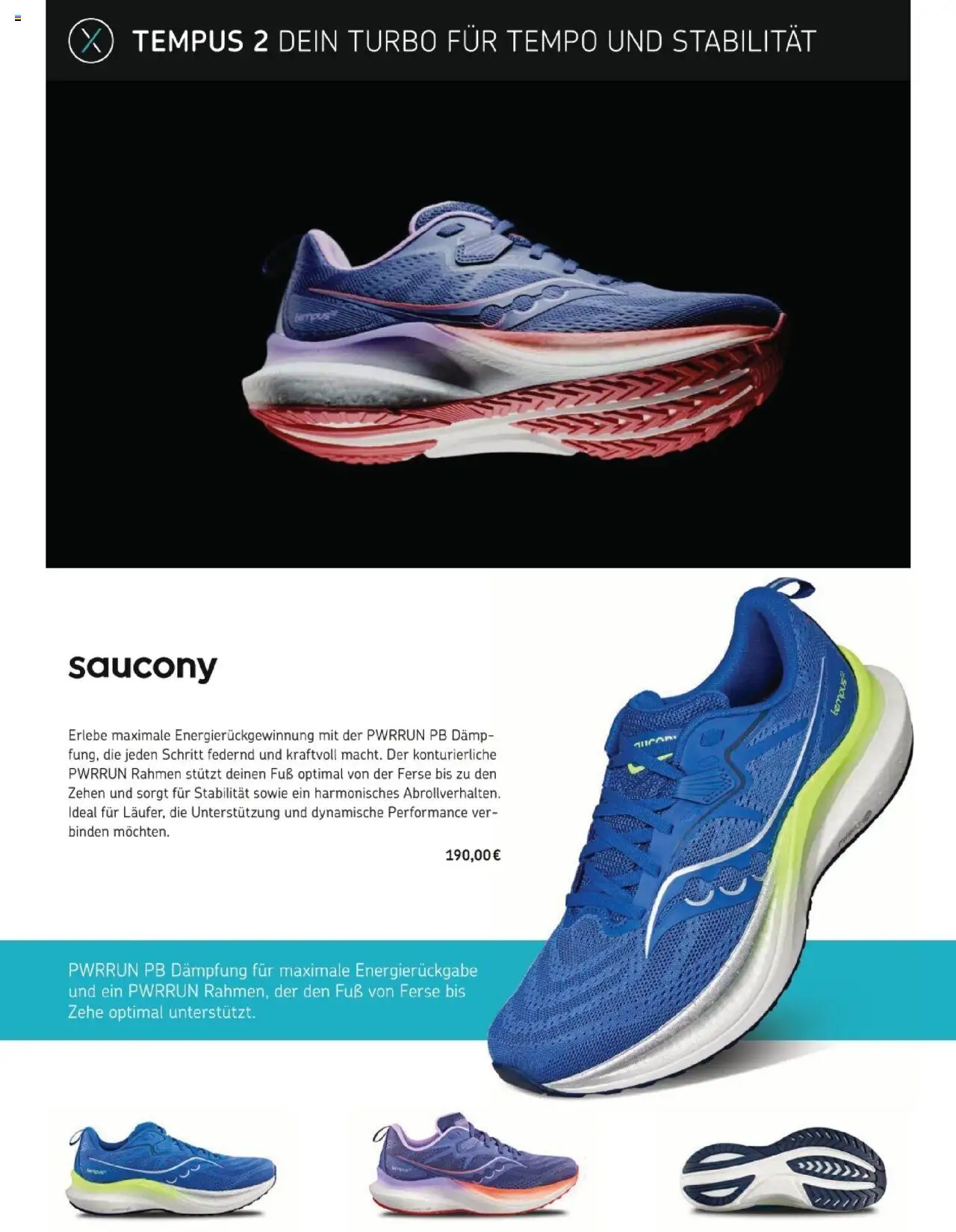 Sport2000 Prospekt Runner's High – gültig ab 10.09.2025 | Seite: 19 | Produkte: Tempo
