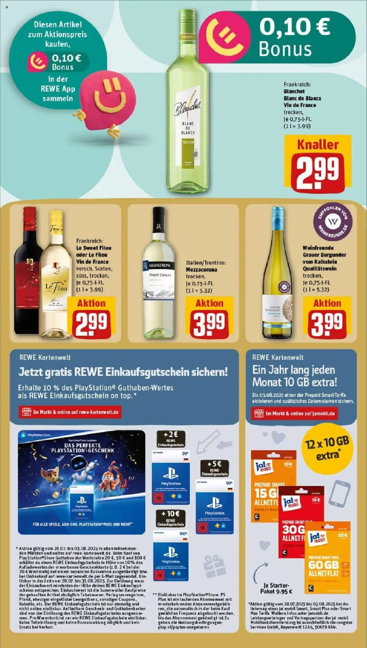 Rewe prospekt Weisendorf	 - gültig ab dem 27.07.2025 | Seite: 21 | Produkte: Top, Playstation, Le filou