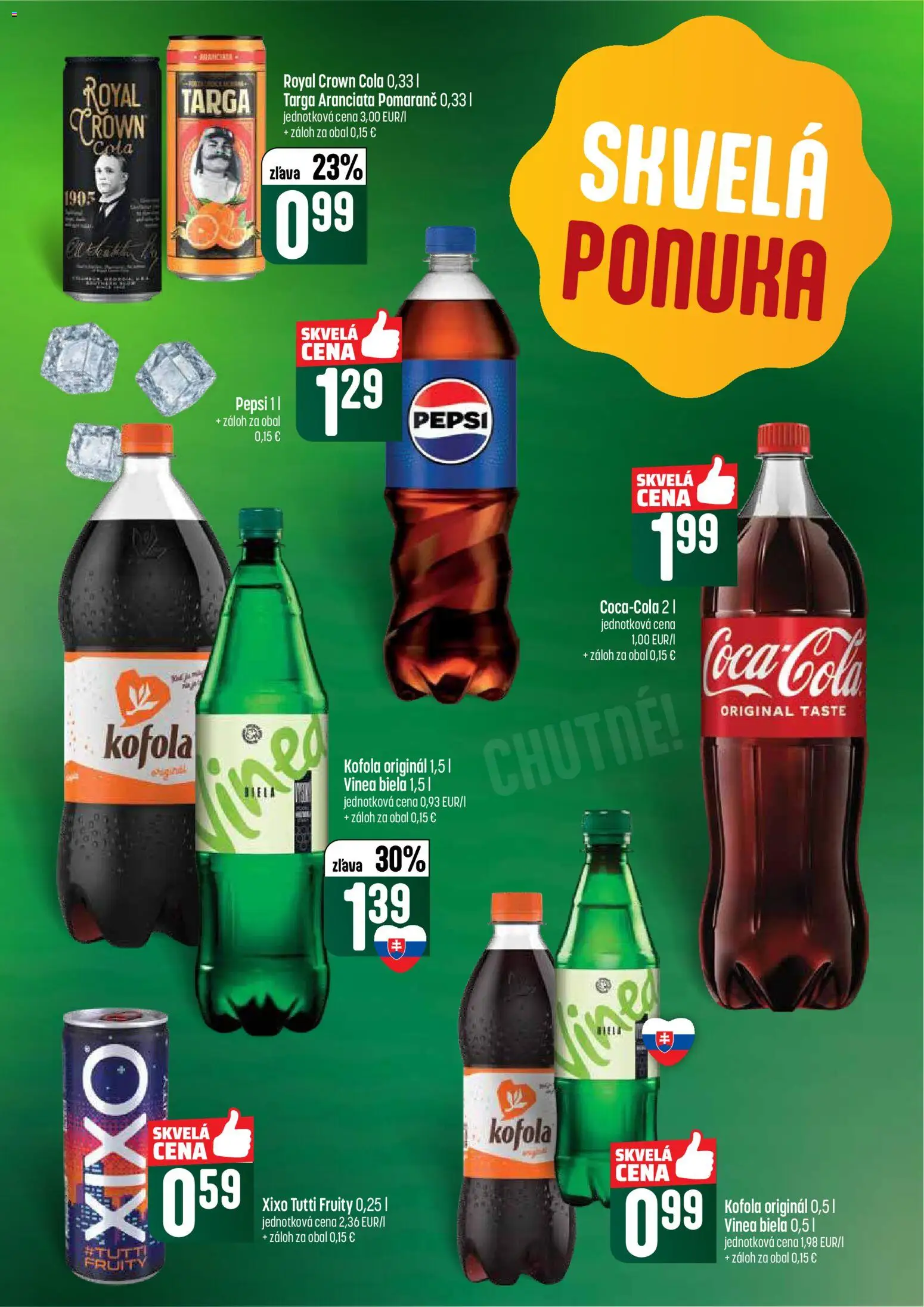 Nové COOP Jednota akcie – leták je platný od 16.04.2026 | Strana: 41 | Produkty: Kofola, Pepsi, Cola, Vinea