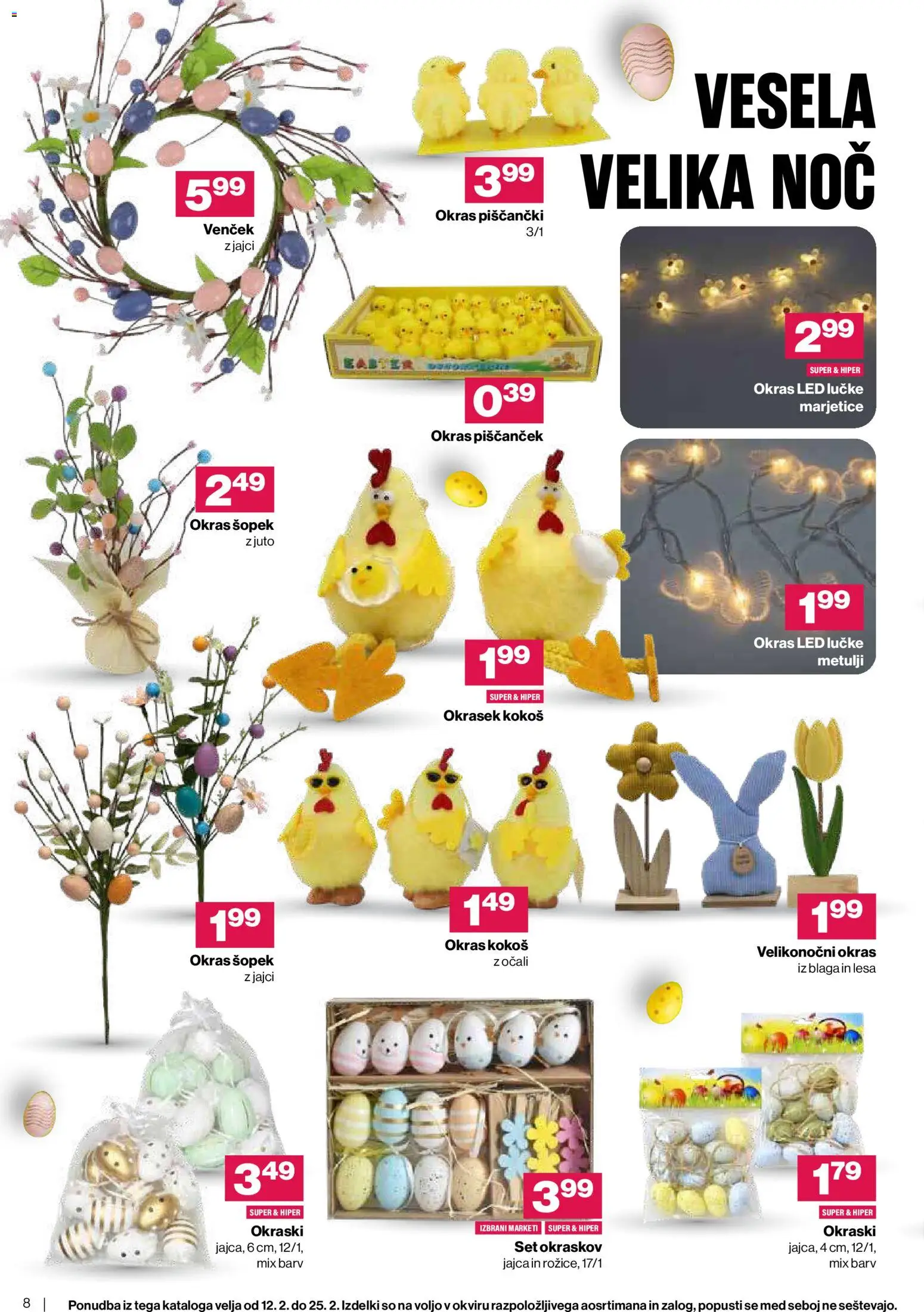 Novi Mercator katalog ponudbe – veljaven od 11.03.2026 | Stran: 8 | Izdelki: Šopek, Jajca