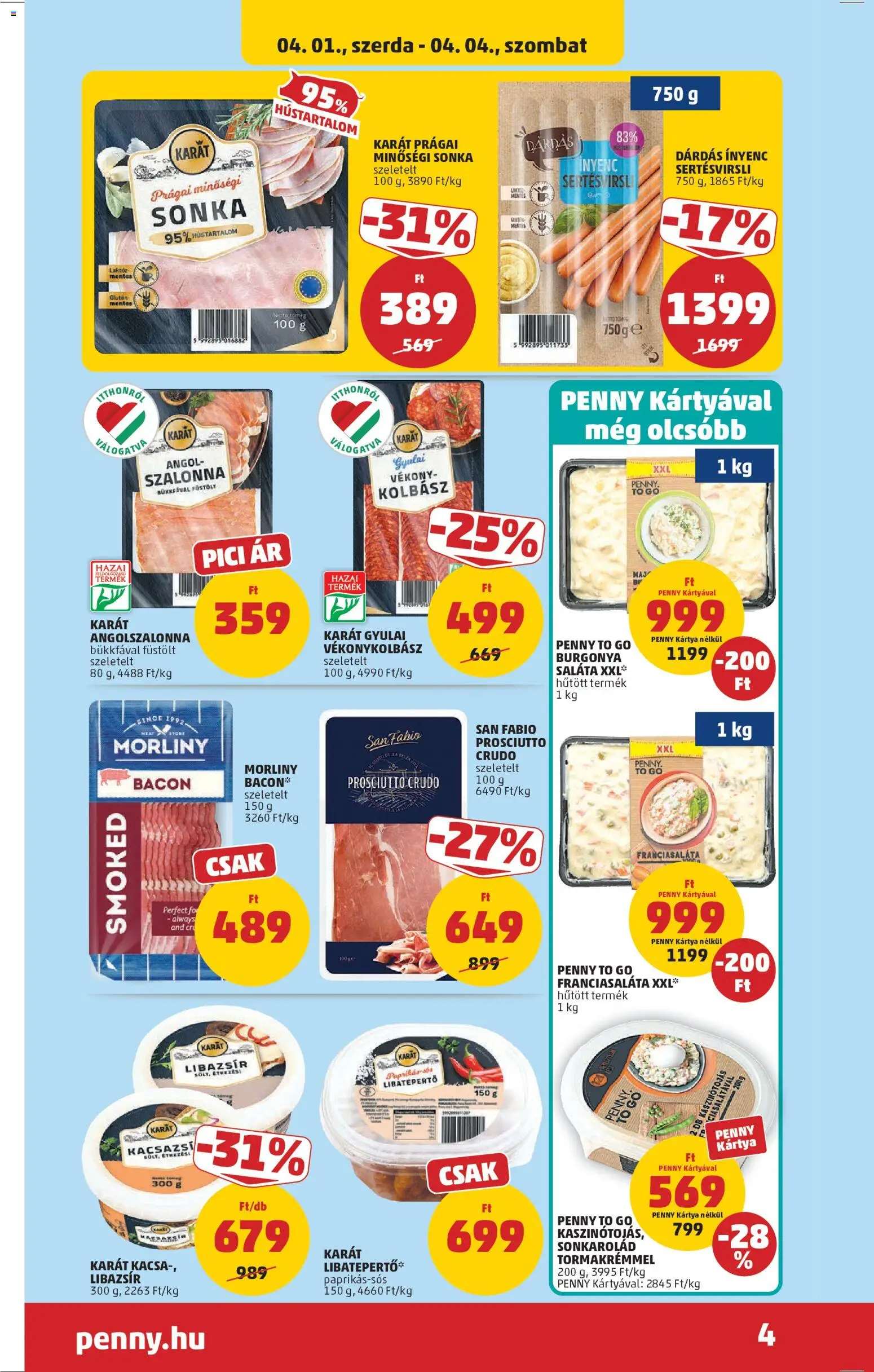 PENNY Akciós Újság 2026.04.01.-tól/töl - fantasztikus ajánlatokat! 🛍️ | Magyarország