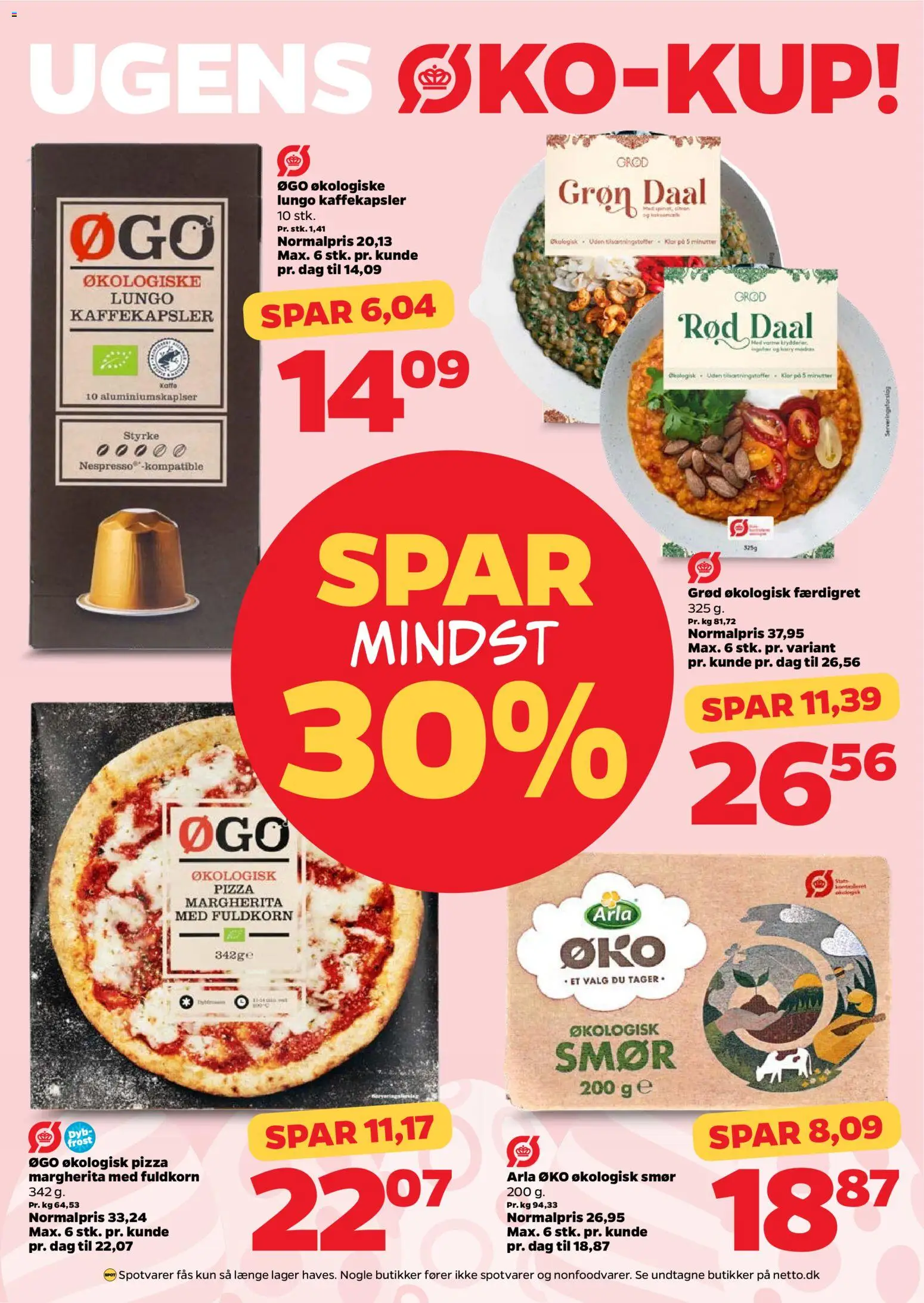 Netto tilbudsavis – gyldig fra 28.03.2026 | Side: 20 | Produkter: Smør, Pizza