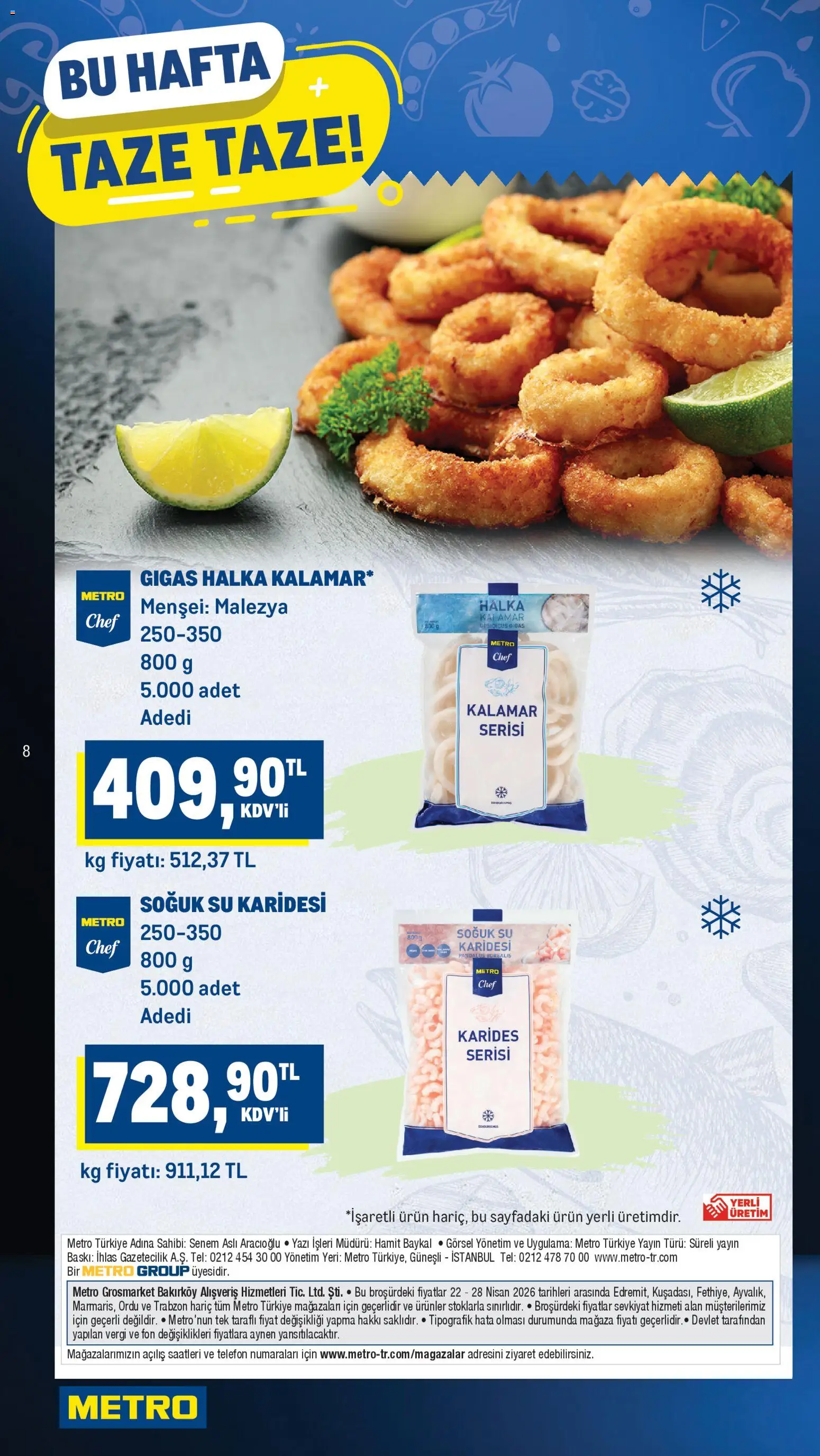 Metro Katalog - 22.04.2026 tarihinden itibaren geçerlidir | Sayfa: 8 | Ürünler: Baskı, Su, Telefon