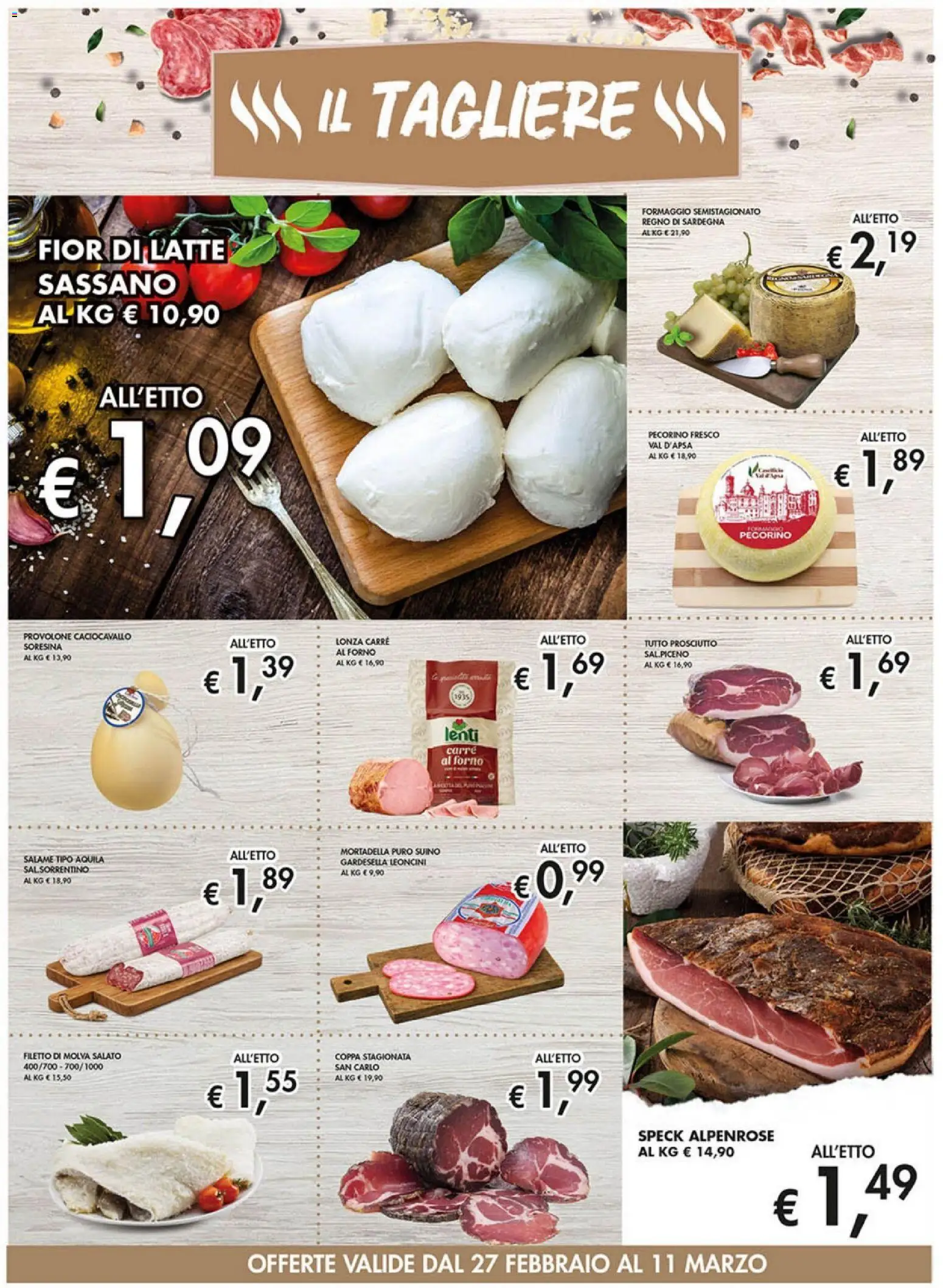 Volantino Coal del 27.02.2026 | Pagina: 6 | Prodotti: Speck, Provolone, Suino, Mortadella