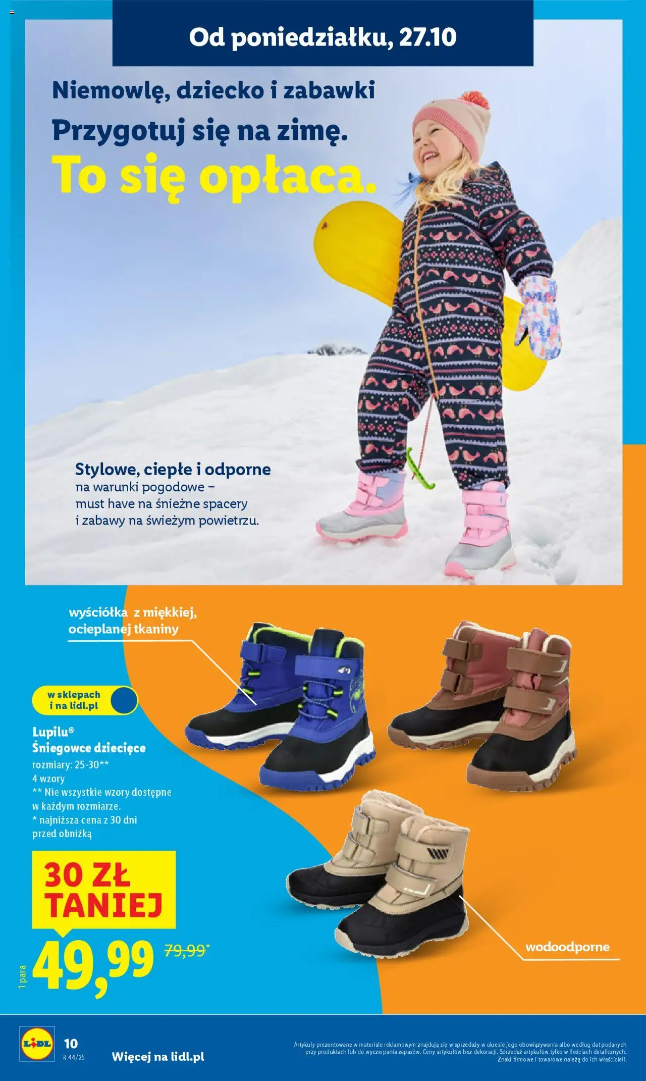 Lidl Katalog od 27.10.2025 | Strona: 14 | Produkty: Śniegowce