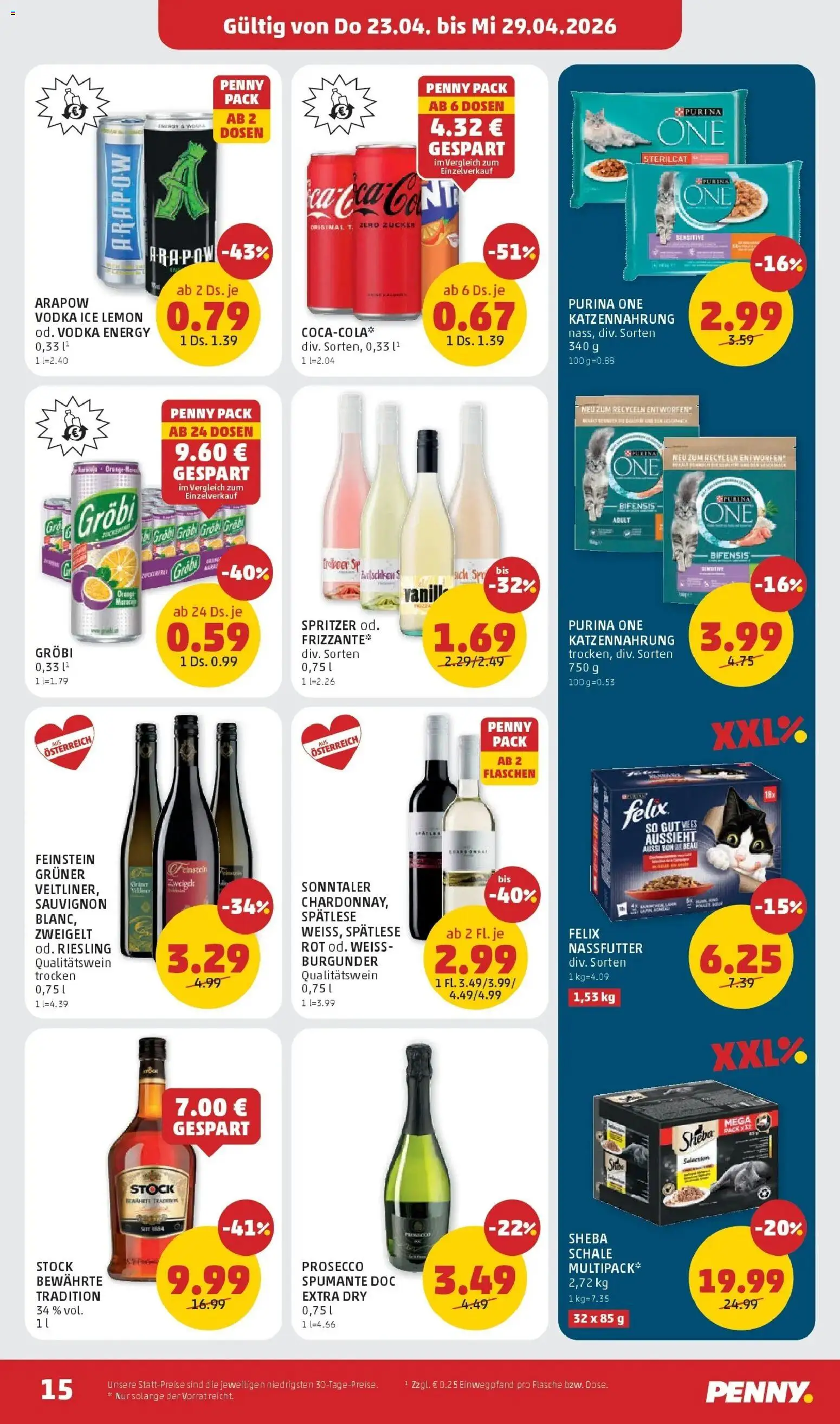 Penny Markt Die ganze Woche sparen gültig ab 23.04.2026 | Seite: 15 | Produkte: Zucker