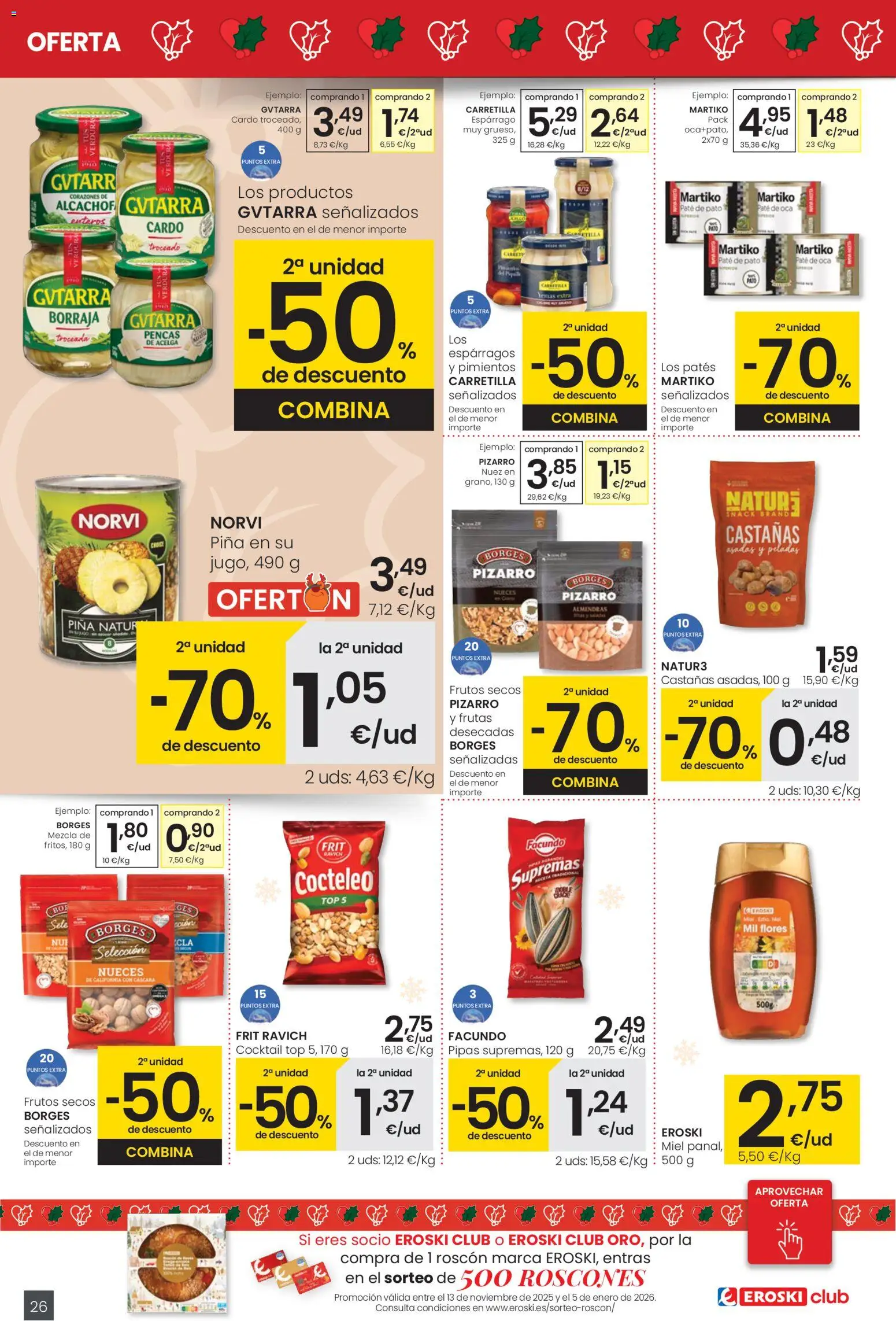 Eroski - Center │ válido desde el 18.12.2025 | Página: 26 | Productos: Ψηφιακή κάμερα, Paté, Piña, Frutos secos
