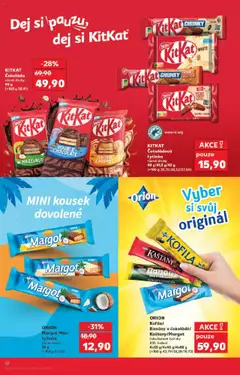 Náhled letáku Kofila/ Banány v čokoládě/ Kaštany/Margot, čokoládové tyčinky XXL balení 4x35 g/4x45 g/4x80 g od 08.10.2025 | Strana: 12