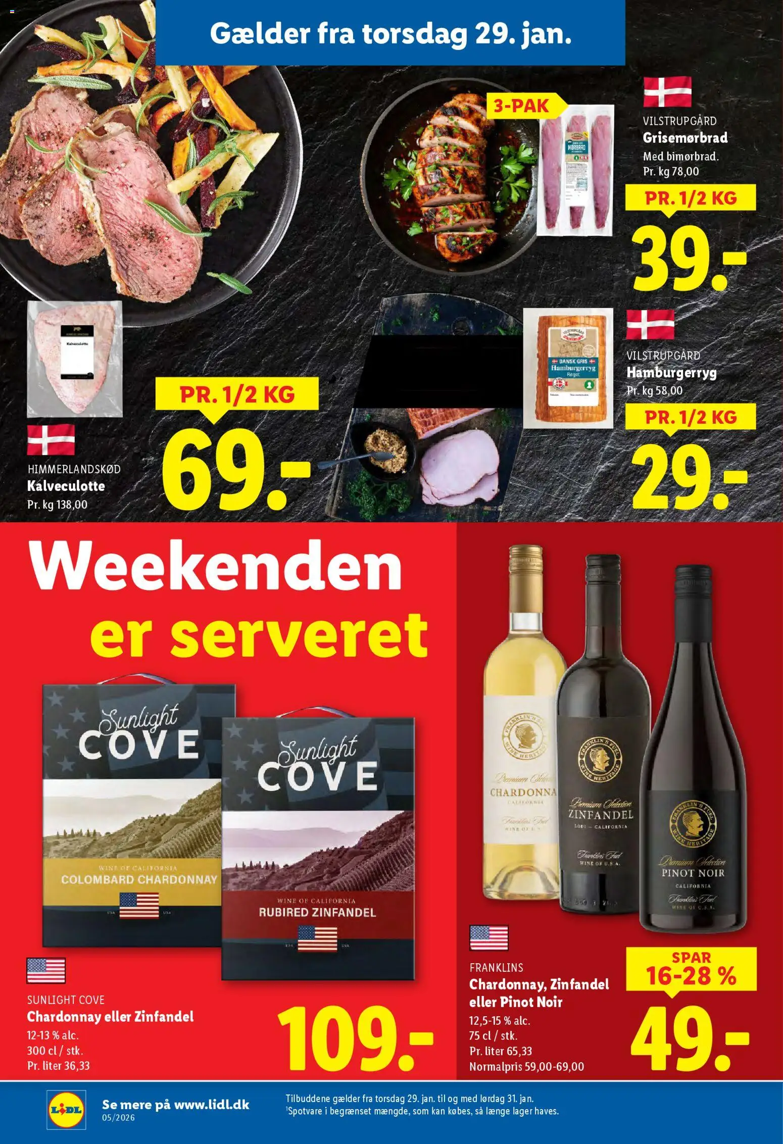 Lidl tilbudsavis – gyldig fra 25.01.2026 | Side: 33 | Produkter: Hamburgerryg, Søm