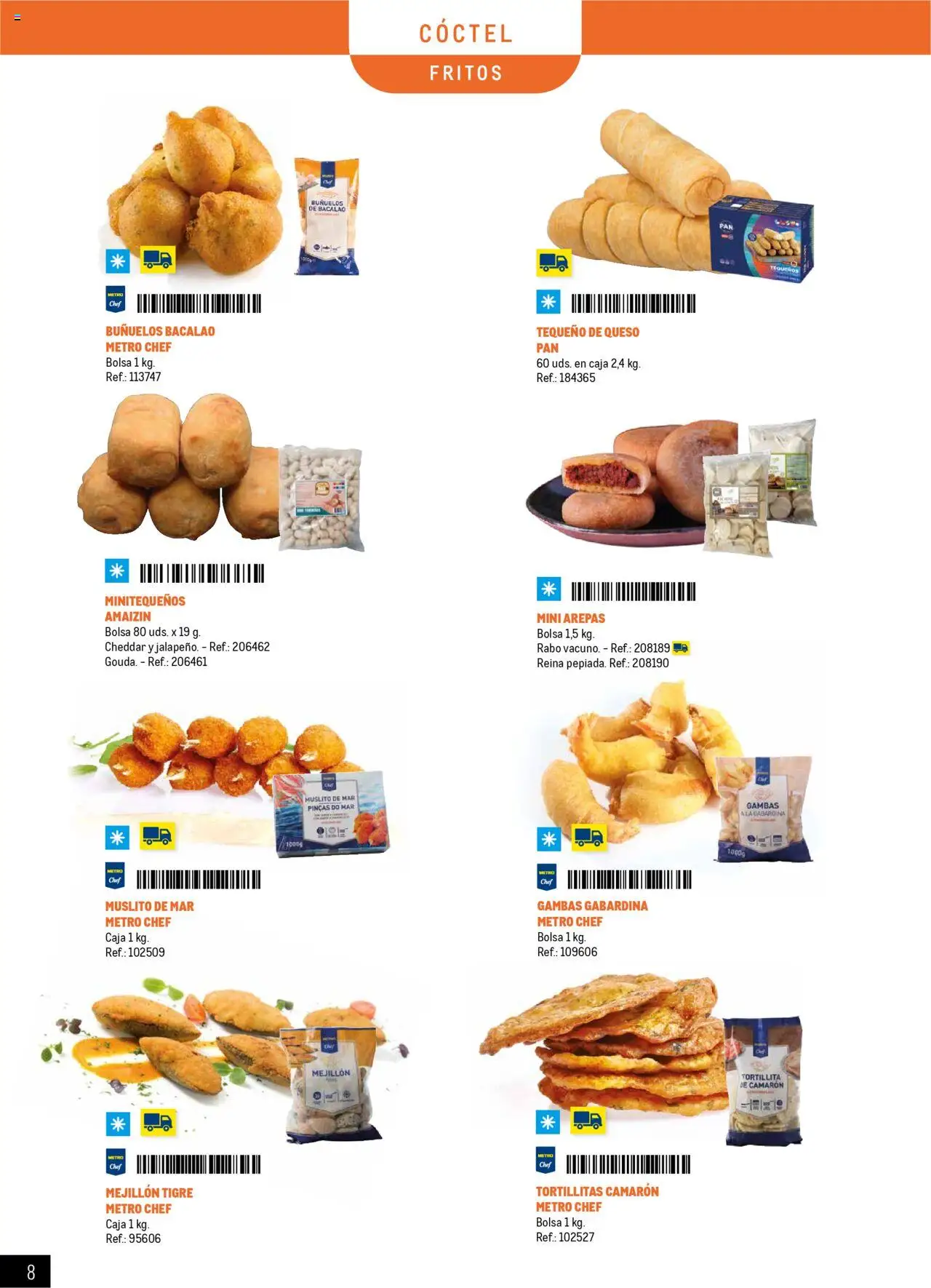 Makro - Catering y Eventos Península │ válido desde el 11.06.2025 | Página: 8 | Productos: Queso, Pan, Bolsa, Caja