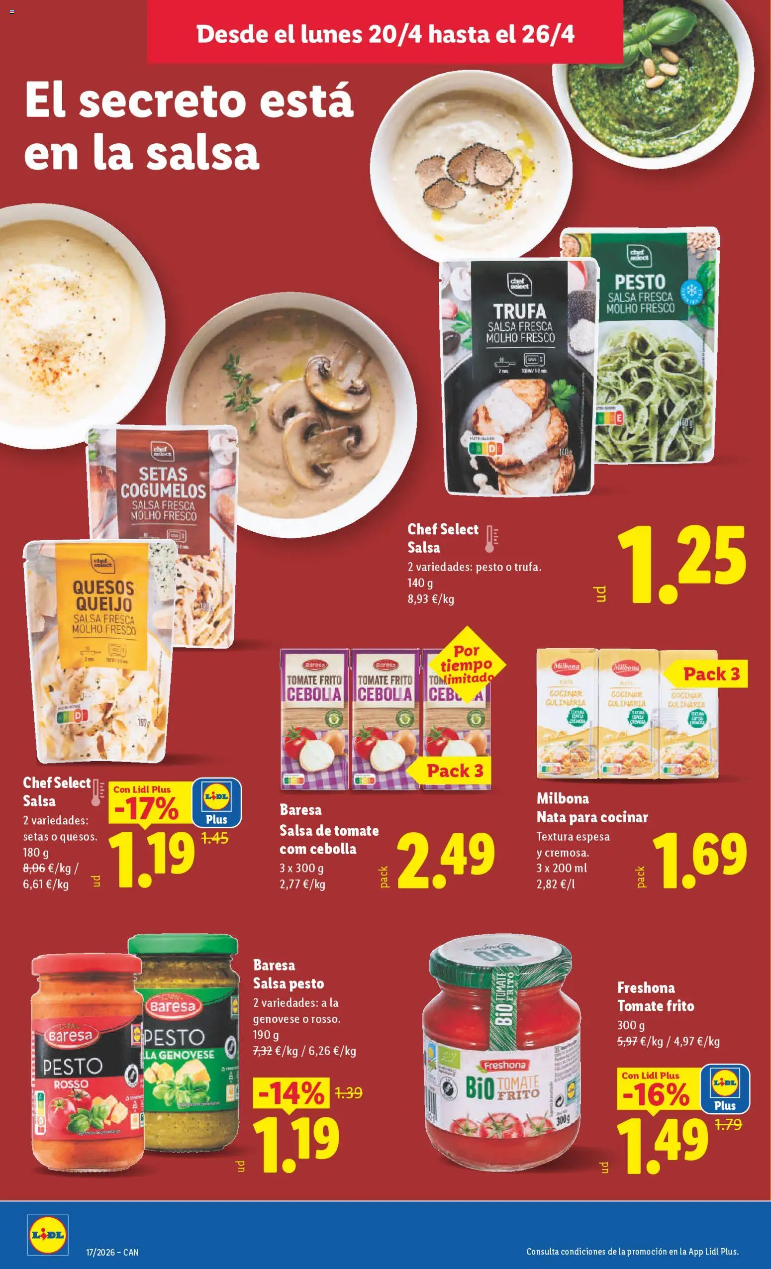 Lidl Canarias │ válido desde el 20.04.2026 | Página: 14 | Productos: Πιατοθήκη, Salsa de tomate, Παγωμένο τσάι