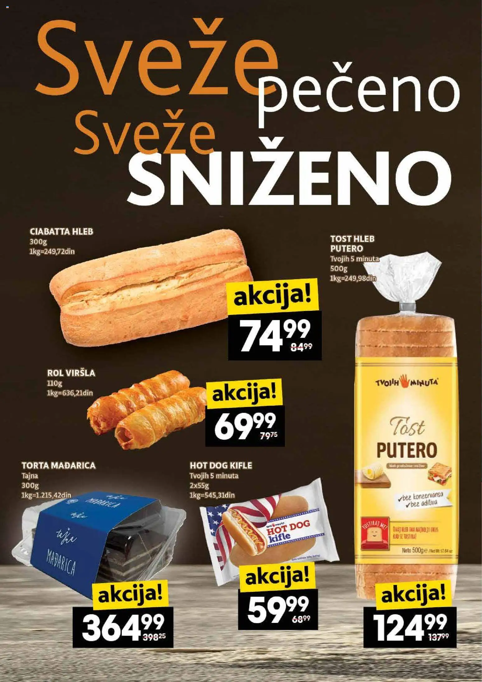 Roda katalog - važi od 22.01.2026 | Strana: 12 | Proizvode: Tost hleb, Hleb, Hot dog, Torta