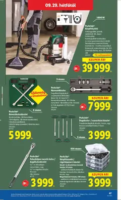 Lidl akciós ujság - amely érvényes a következő dátumtól: 25.09.2025 | Oldal: 47