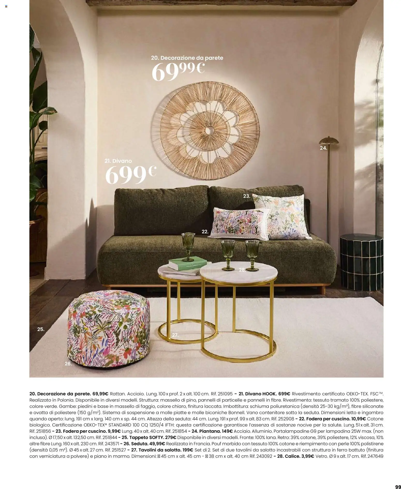 Volantino Maisons du Monde del 12.02.2026 | Pagina: 99 | Prodotti: Contenitore, Letto, Divano, Tappeto