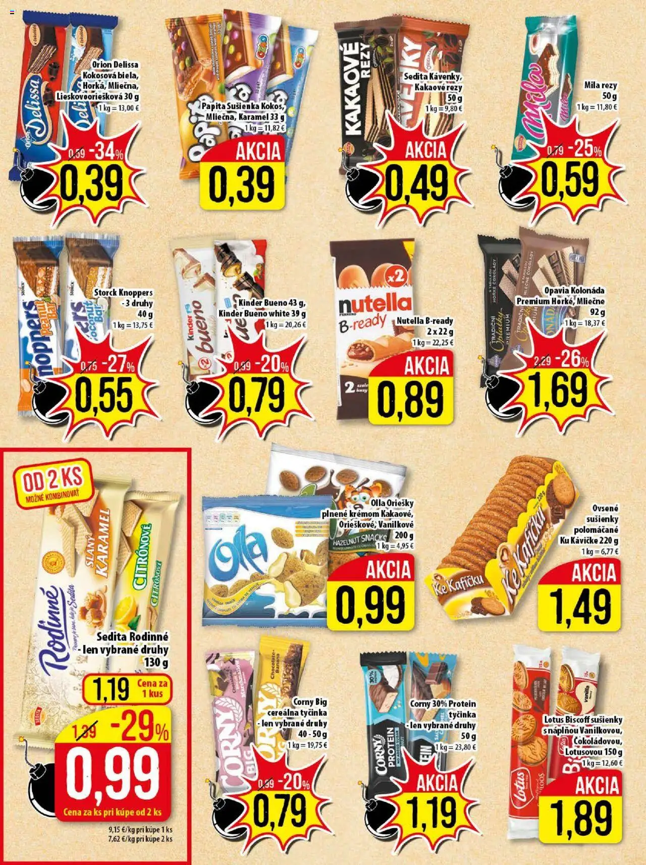 Nové Klas akcie – leták je platný od 06.10.2025 | Strana: 13 | Produkty: Protein, Kinder, Mila, Nutella