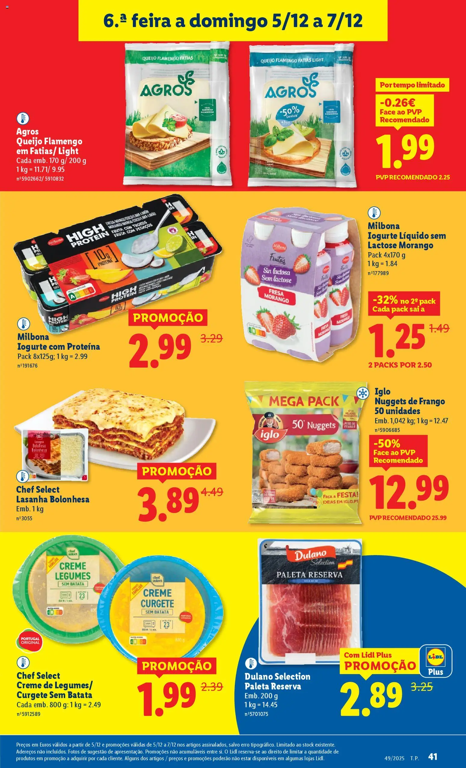 Lidl folheto │ válido de 01.12.2025 | Página: 41 | Produtos: Faca, Frango, Lasanha, Queijo