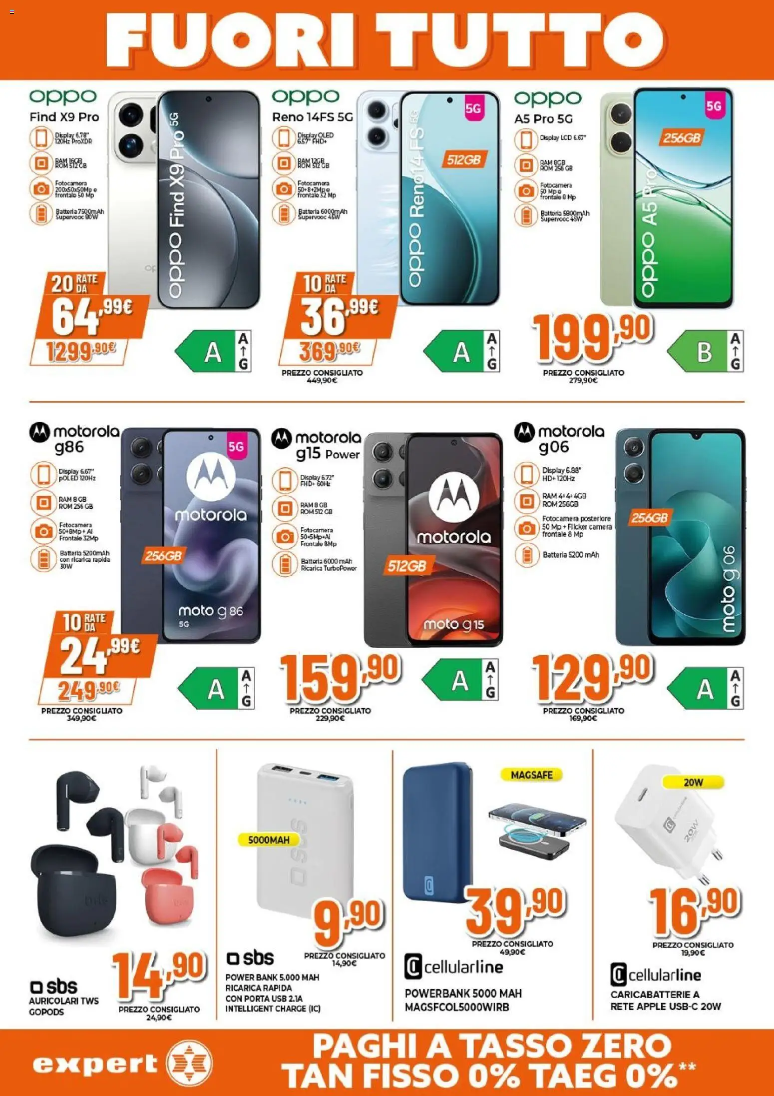 Volantino Expert del 15.01.2026 | Pagina: 4 | Prodotti: Power bank, Fotocamera, Batteria, Caricabatterie