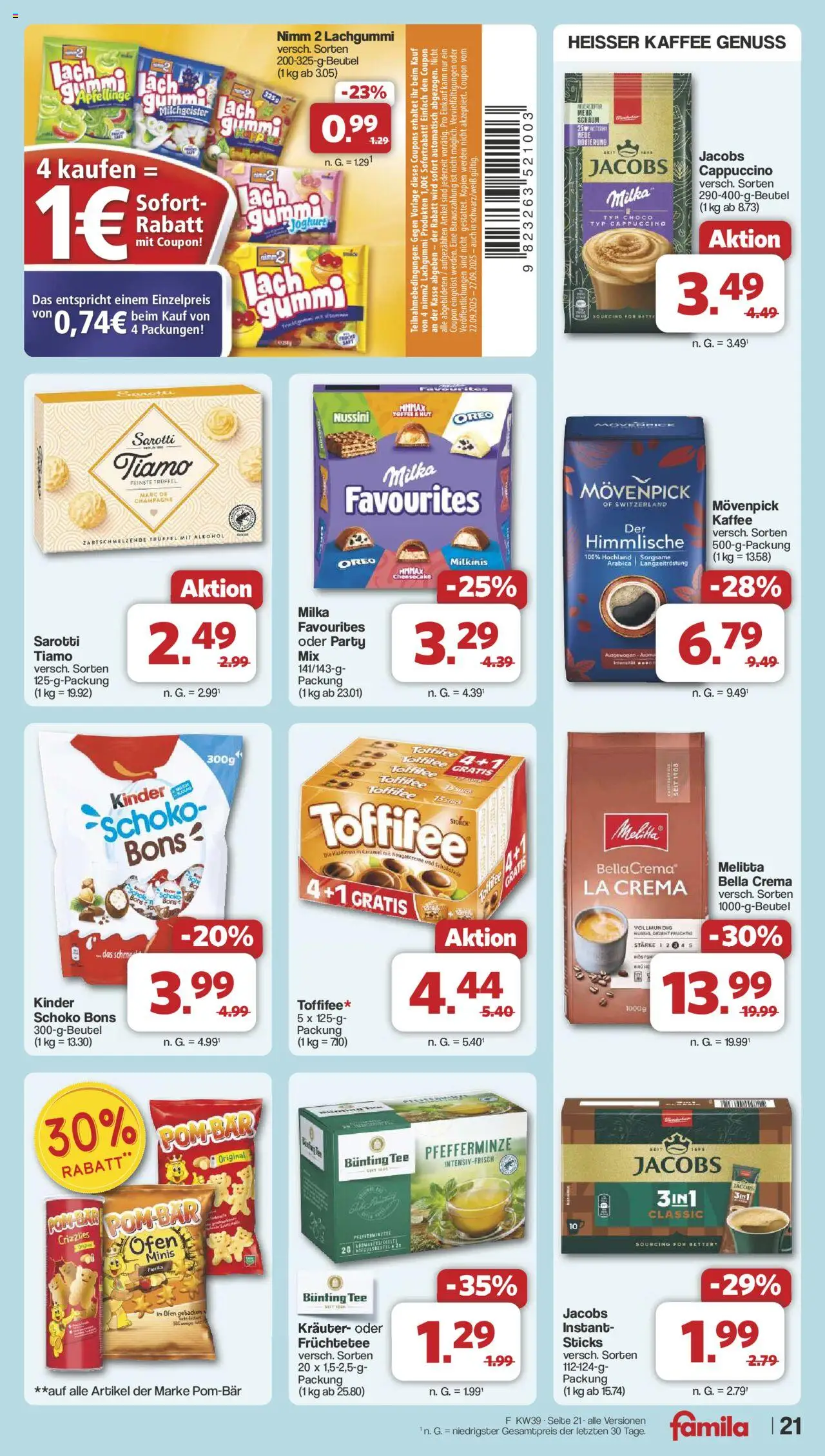 Famila Nordwest Prospekt 	 – gültig ab 22.09.2025 | Seite: 24 | Produkte: Ofen, Joghurt, Schokolade, Hut