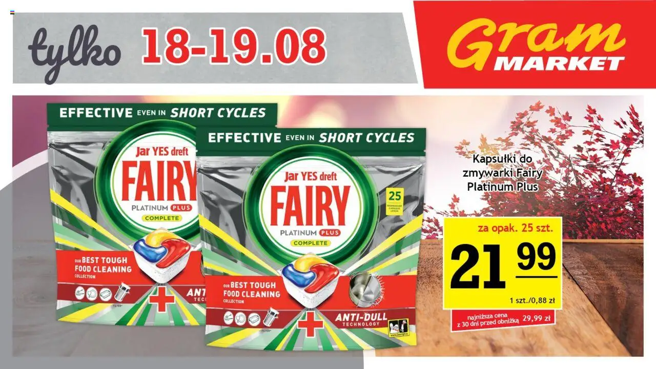 Gram Market Gazetka - Niesłychanie Niskie Ceny od 14.08.2025 | Strona: 8 | Produkty: Fairy platinum, Fairy