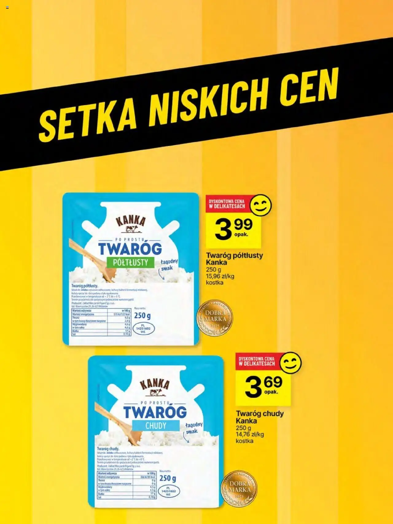 Delikatesy Centrum Gazetka - Sklepy Własne od 12.06.2025 | Strona: 53 | Produkty: Twaróg chudy, Twaróg półtłusty, Mleko, Twaróg