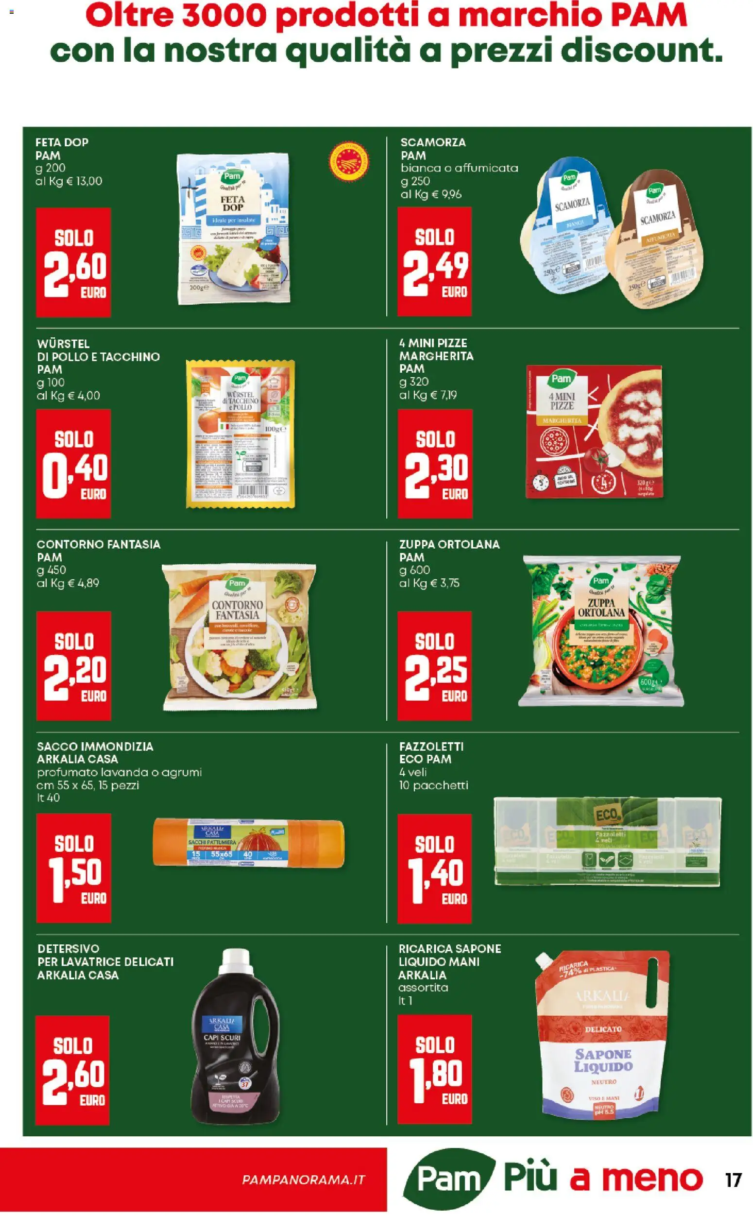Volantino Panorama del 23.10.2025 | Pagina: 17 | Prodotti: Sapone, Pollo, Tacchino, Wurstel