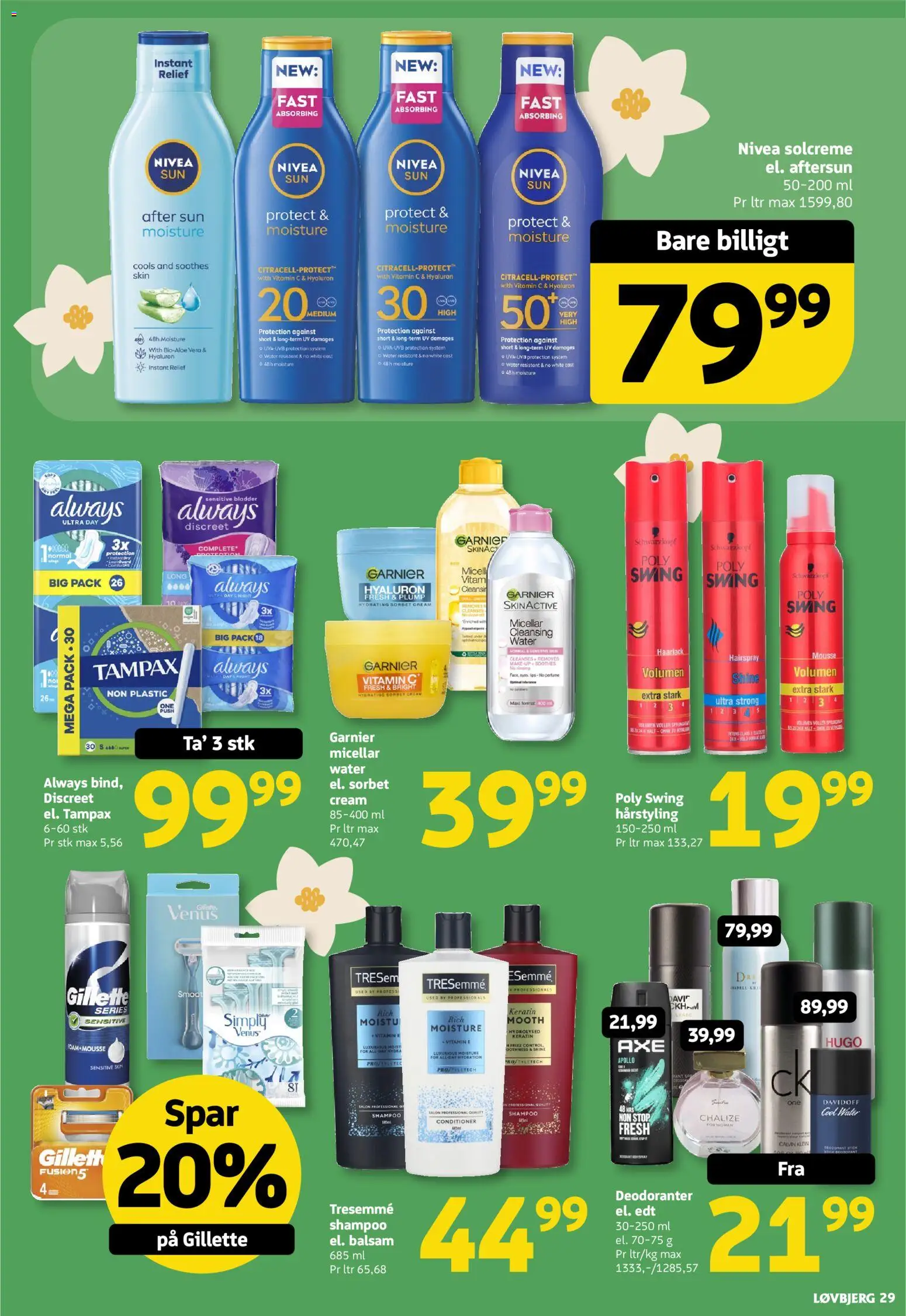 Løvbjerg tilbudsavis – gyldig fra 24.04.2026 | Side: 29 | Produkter: Makeup, Shampoo, Balsam, Solcreme