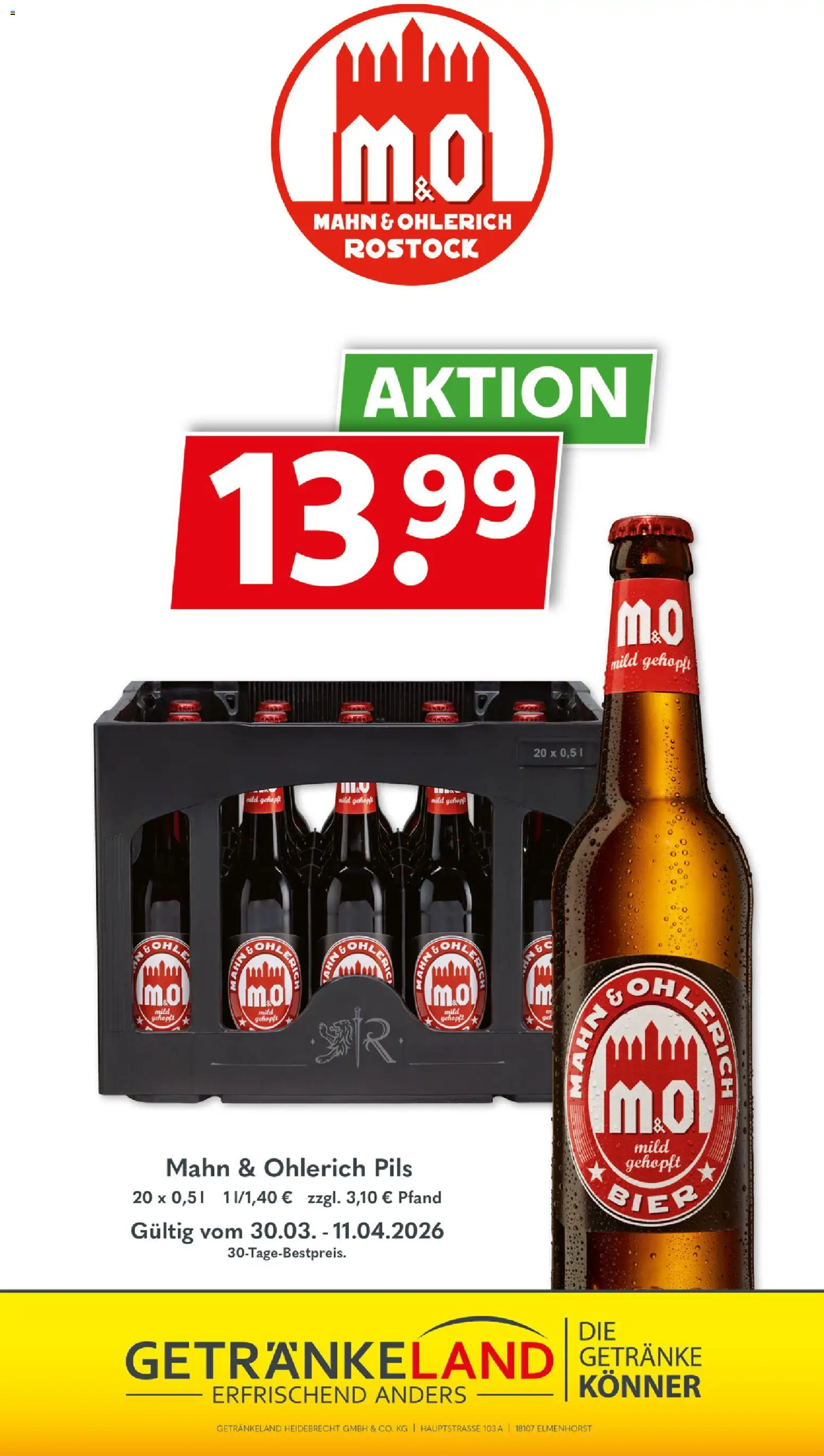 Getränkeland Prospekt 	 – gültig ab 30.03.2026 | Seite: 11 | Produkte: Bier, Pils