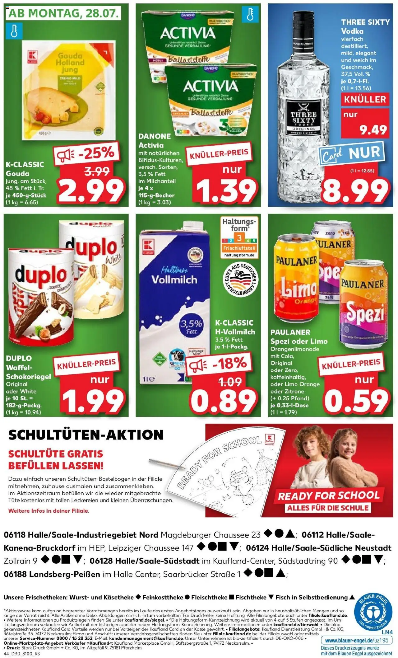 Kaufland prospekt Halle (Saale)	 - gültig ab dem 27.07.2025 | Seite: 7 | Produkte: Gouda, Zitrone, Wurst, Paulaner