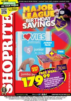 Preview of Shoprite specials valid from 01.08.2025