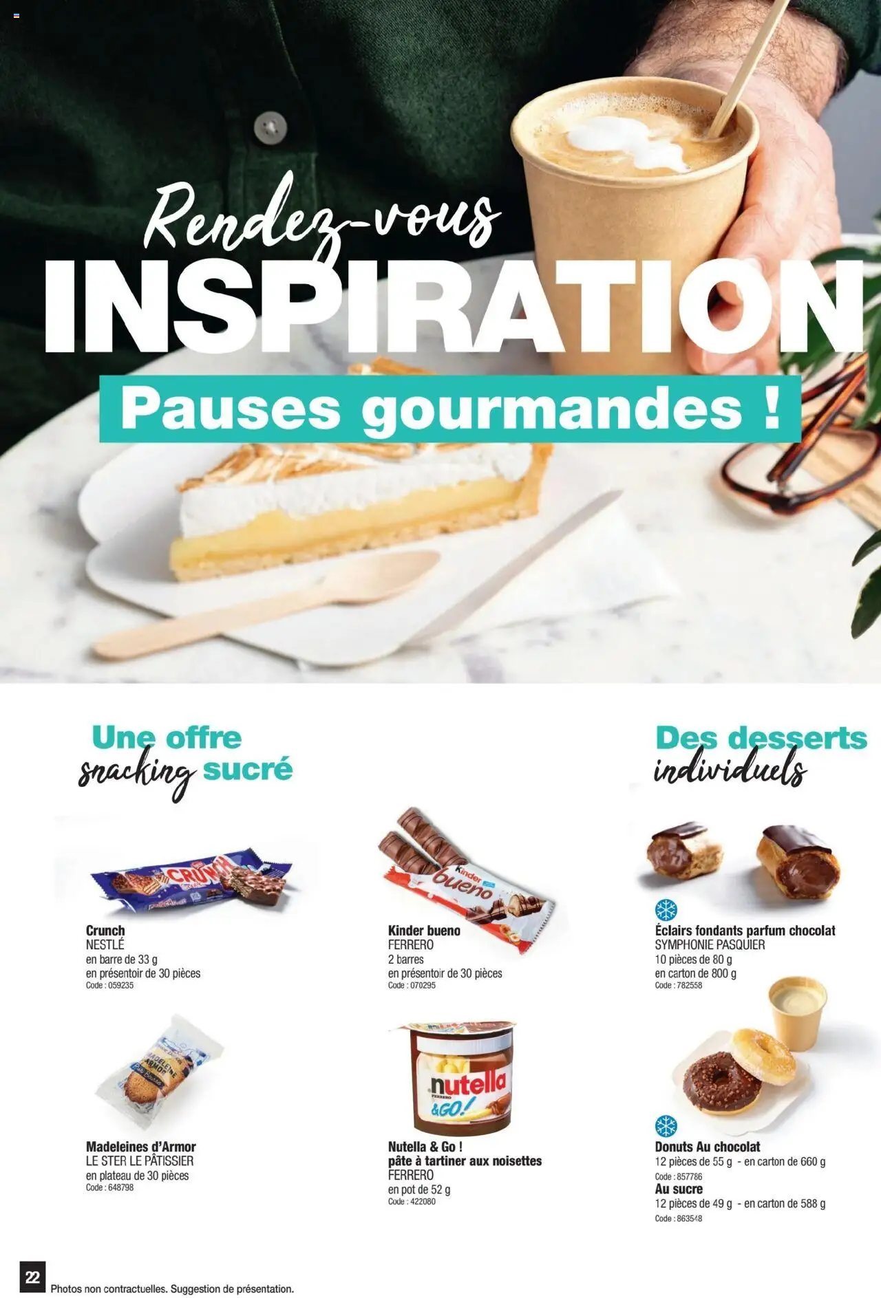  | Page: 22 | Produits: Plateau, Kinder Bueno, Nutella, Chocolat
