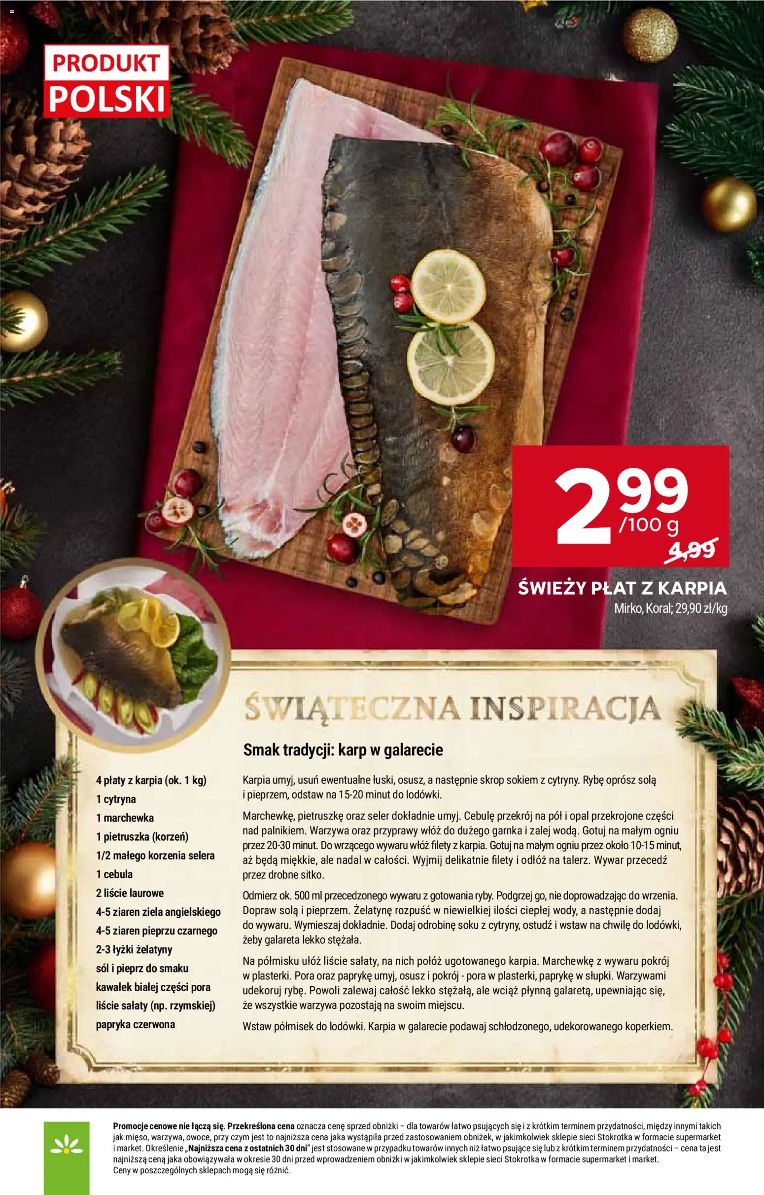 Stokrotka Gazetka - Market od 11.12.2025 | Strona: 23 | Produkty: Karp, Papryka, Papryka czerwona, Warzywa