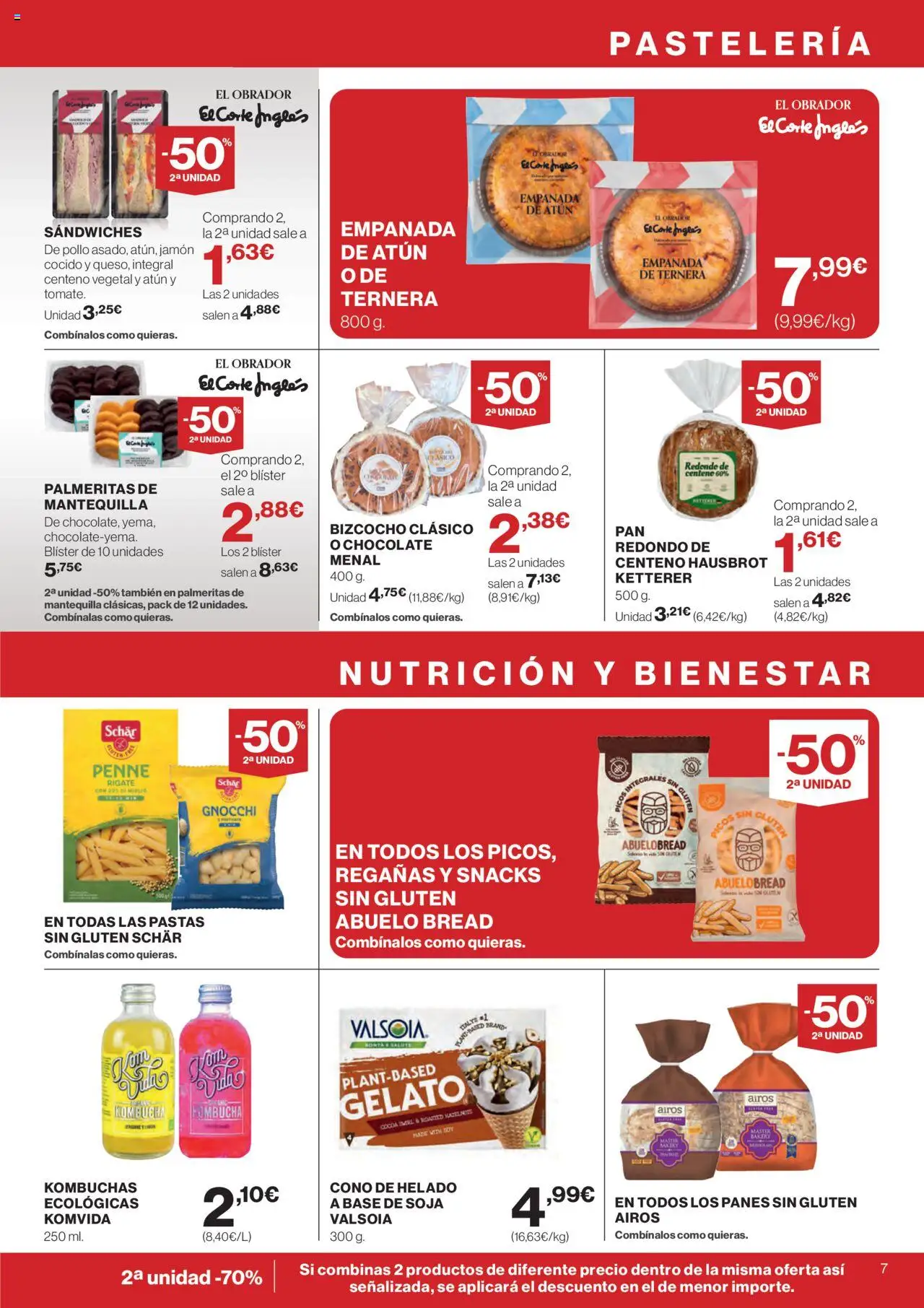 Supercor folleto │ válido desde el 14.08.2025 | Página: 7 | Productos: Chocolate, Jamón, Helado, Bizcocho