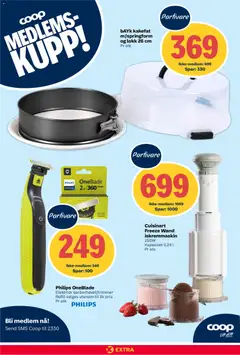 Forhåndsvisning av Coop Extra kundeavis gyldig fra 13.04.2026 | Side: 22 | Produkter: Iskremmaskin, Зволожувач повітря